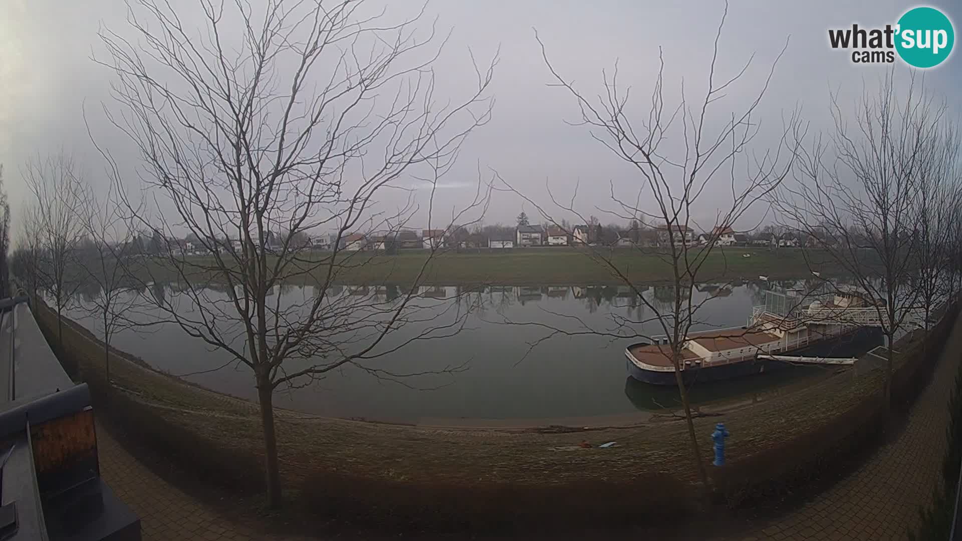 Sisak webcam en vivo Kolpa river view – Croacia