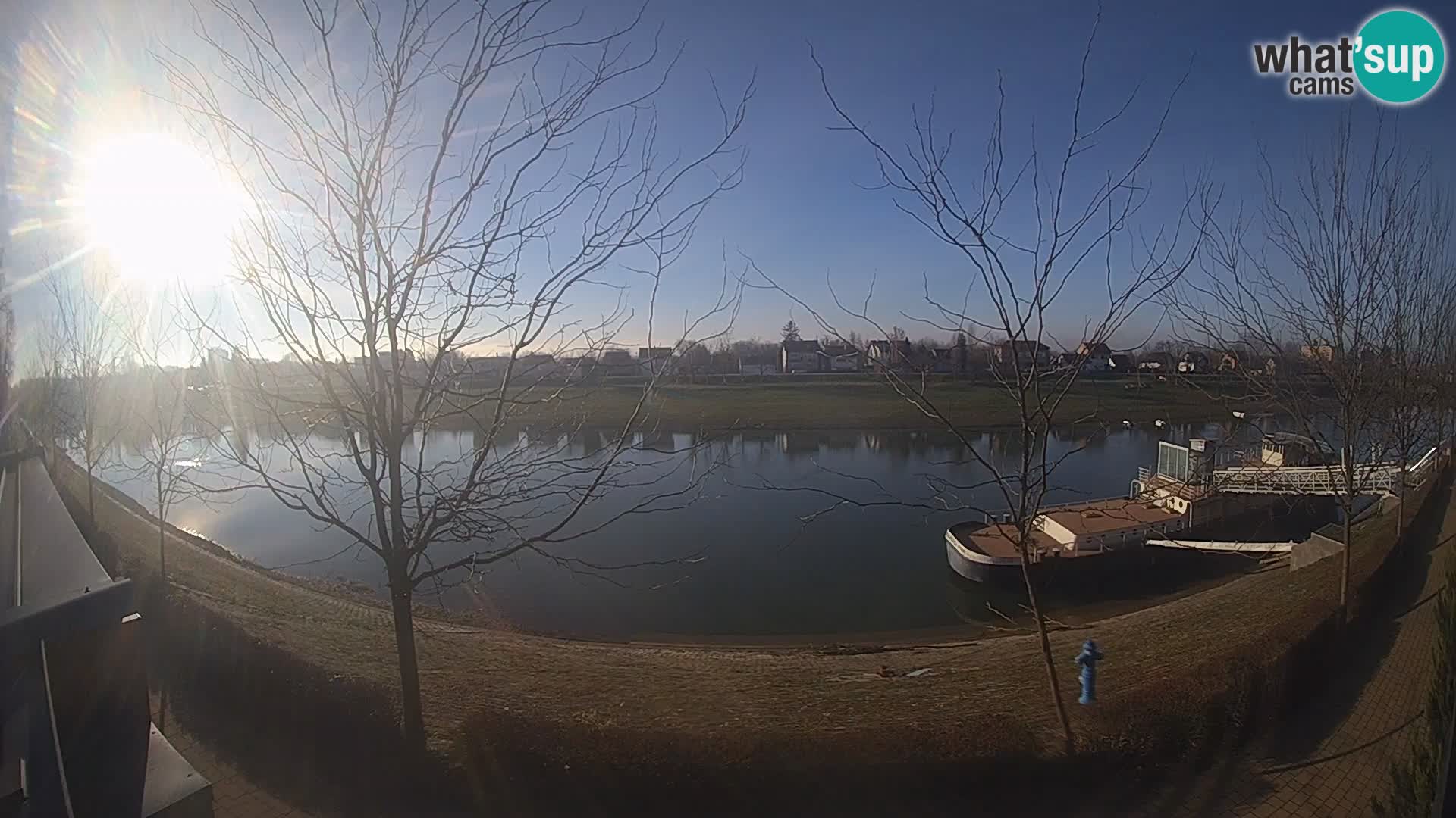 Sisak live webcam Kolpa river view – Croatia