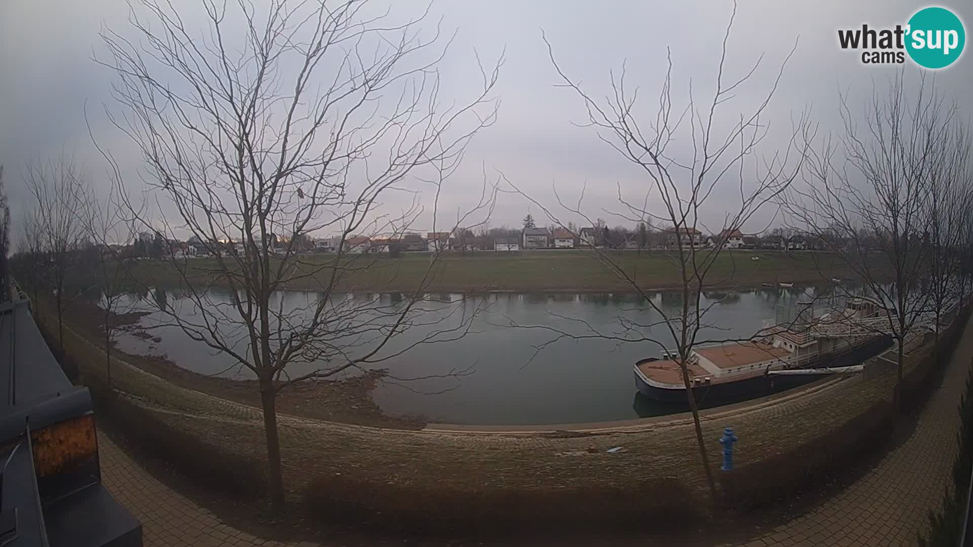 Sisak live webcam Kolpa river view – Croatia