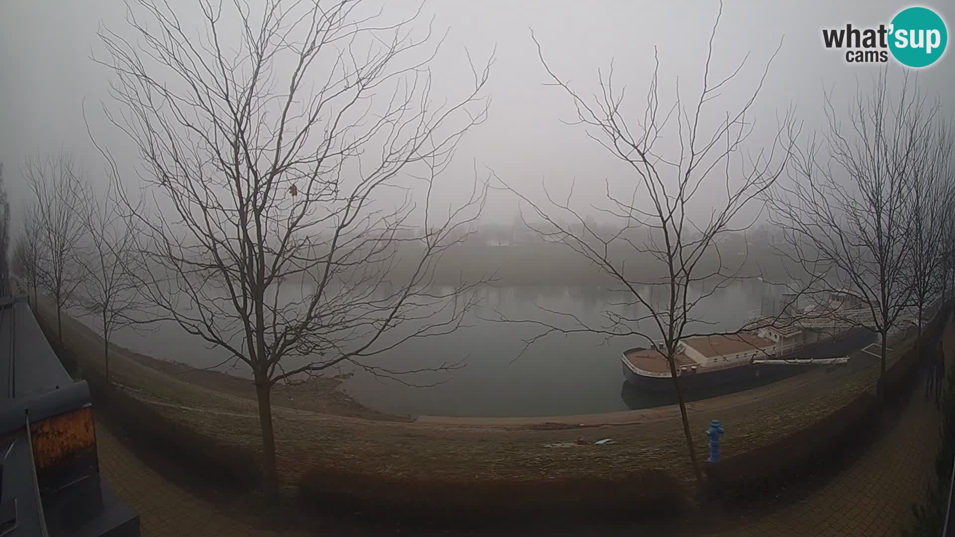 Sisak Live-Webcam Blick auf den Fluss Kolpa – Kroatien