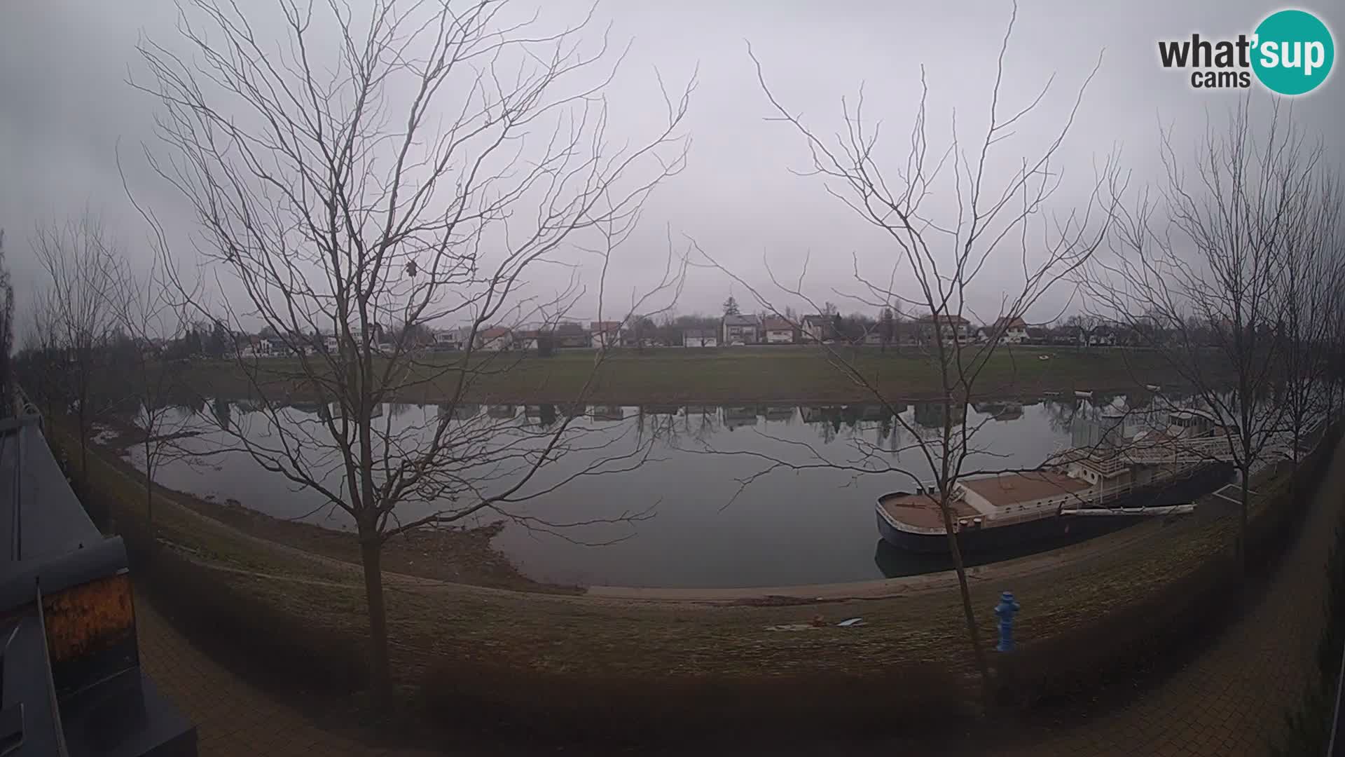 Sisak live webcam pogled na reku Kolpu