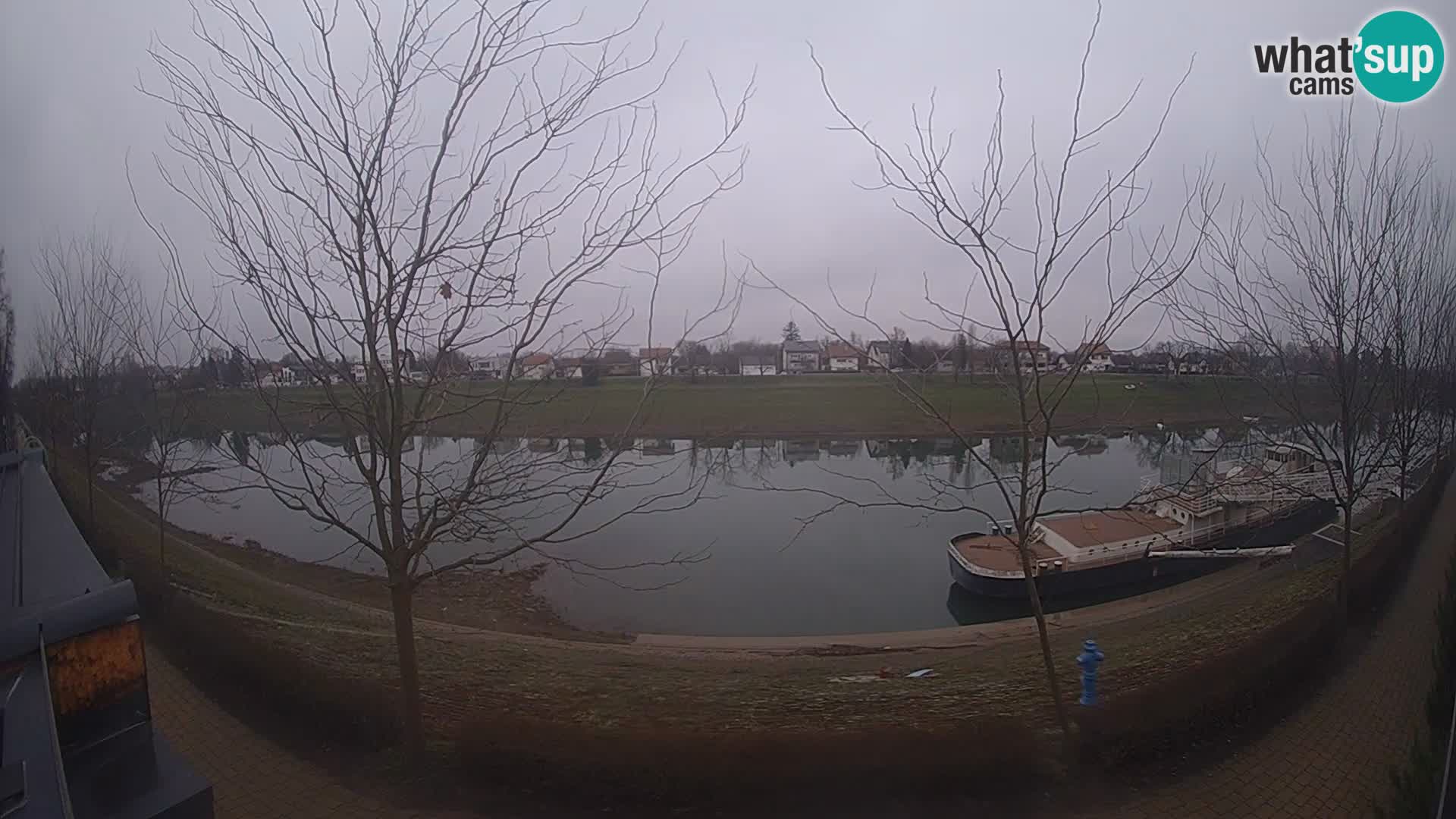 Sisak Live-Webcam Blick auf den Fluss Kolpa – Kroatien