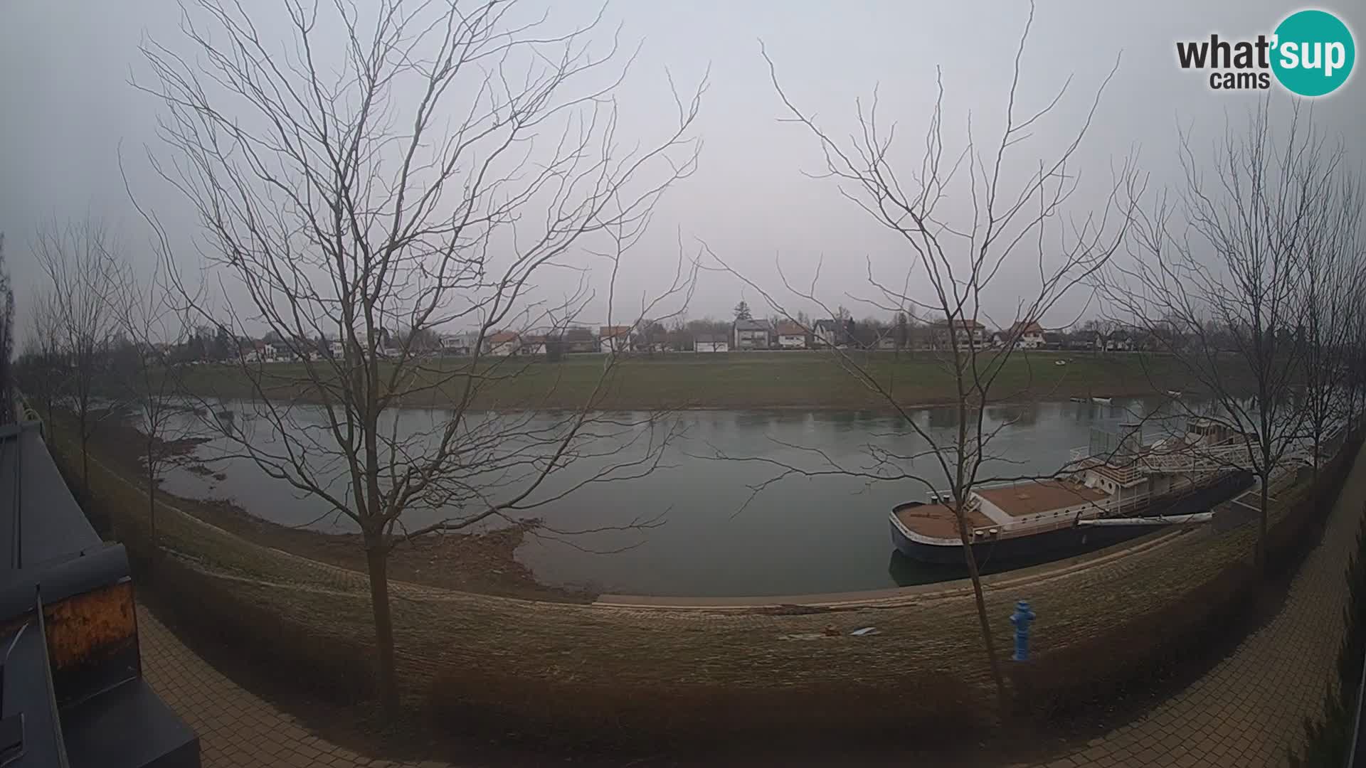 Sisak live webcam pogled na reku Kolpu