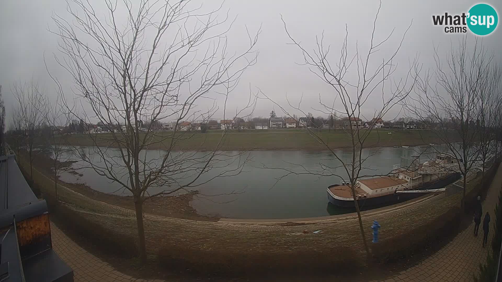 Sisak live webcam – vista sul fiume Kolpa – Croazia