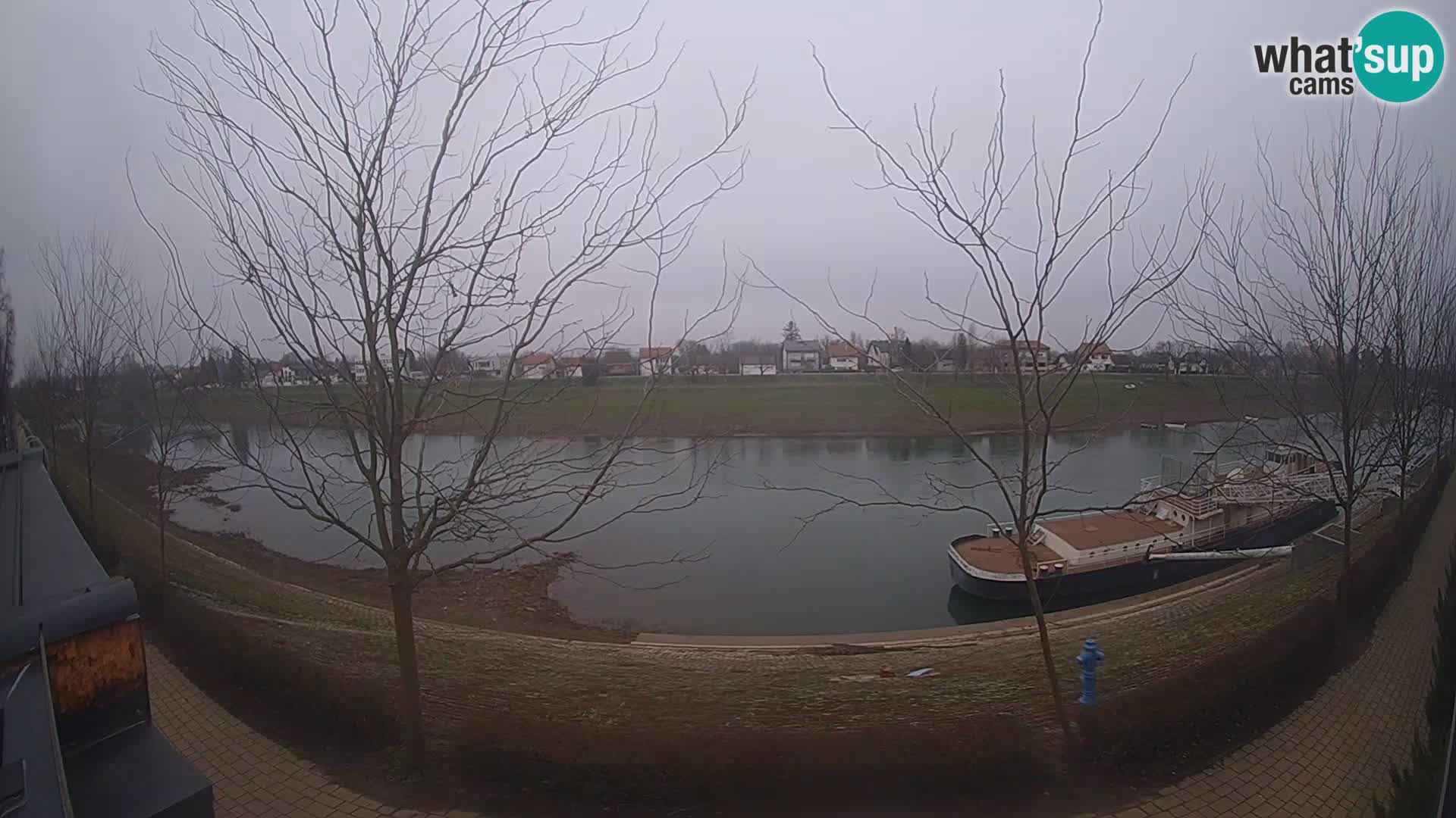 Sisak live webcam Kolpa river view – Croatia