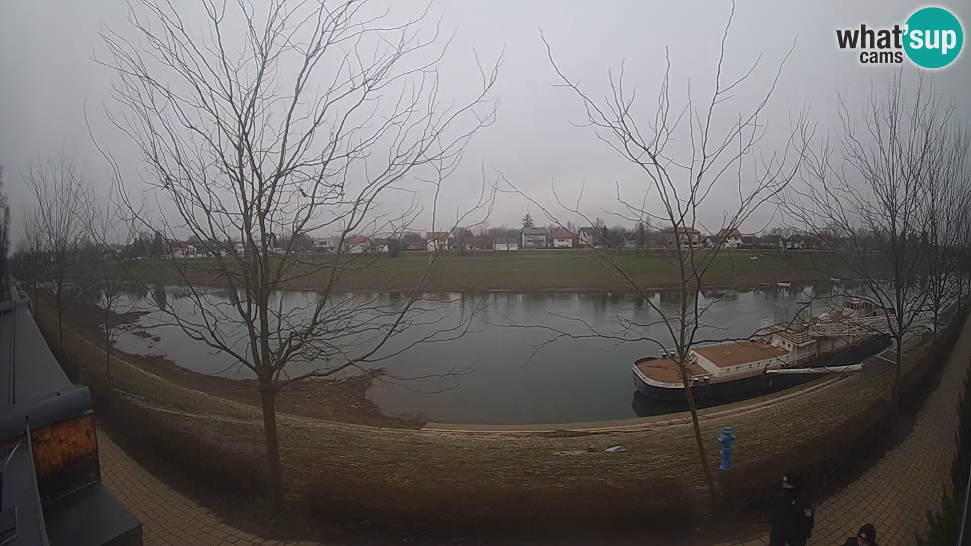 Sisak live webcam Kolpa river view – Croatia