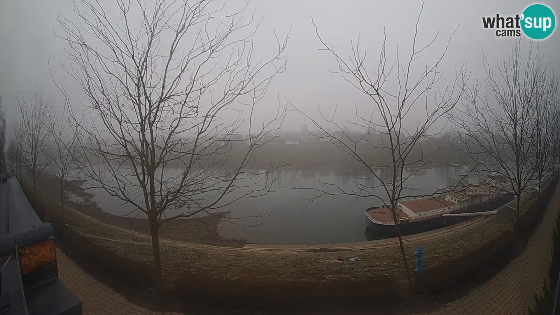 Sisak live webcam Kolpa river view – Croatia
