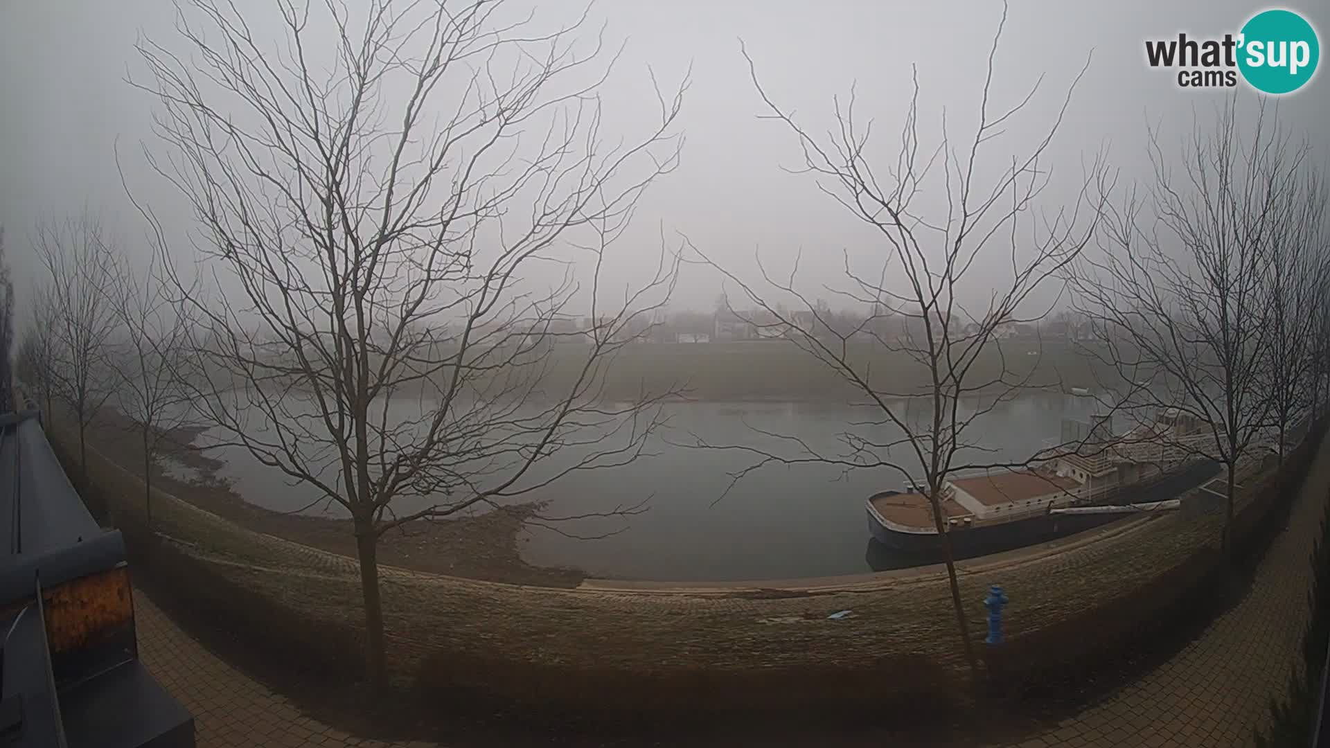Sisak live webcam Kolpa river view – Croatia