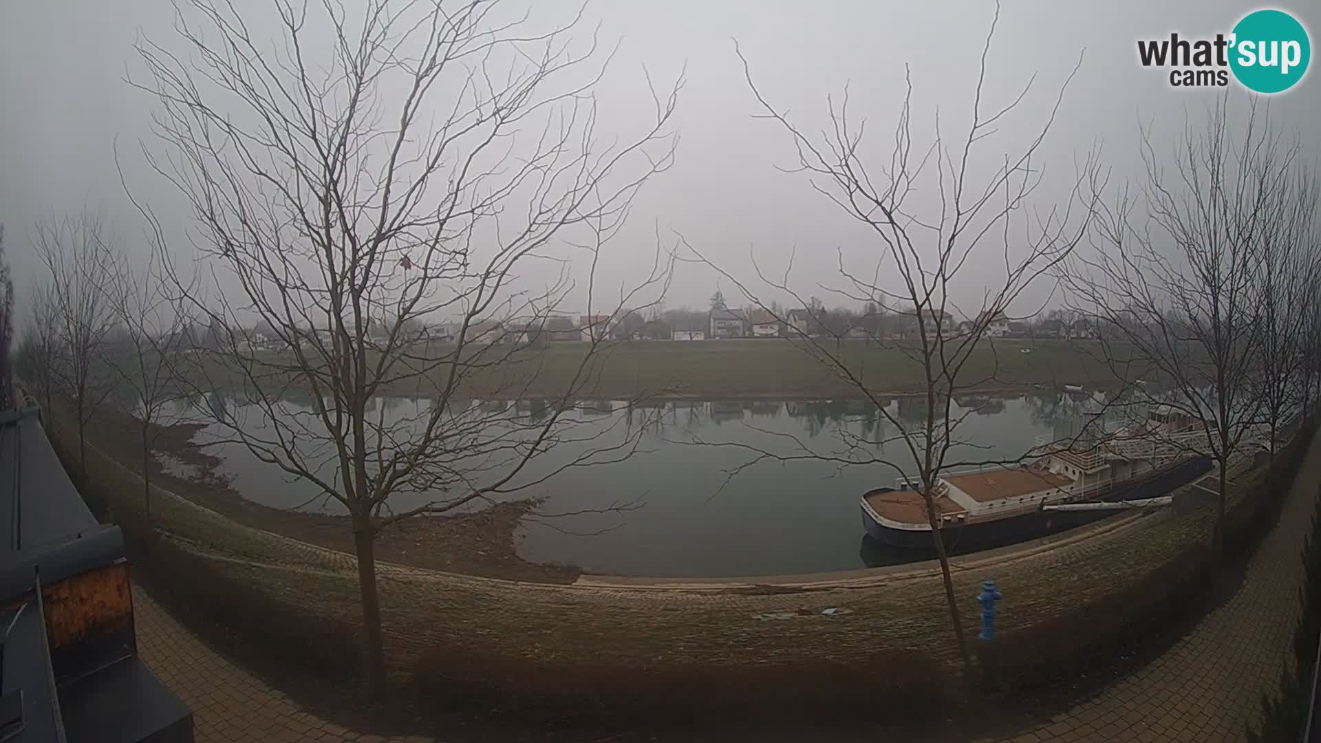 Sisak live webcam – vista sul fiume Kolpa – Croazia