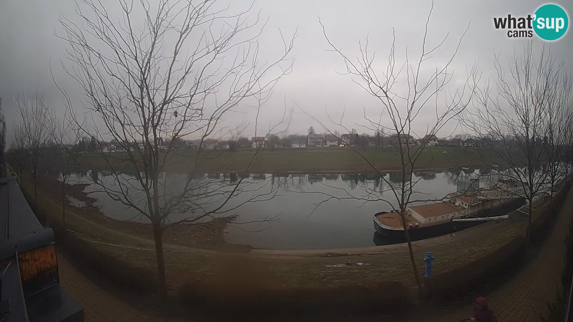 Sisak live webcam – vista sul fiume Kolpa – Croazia