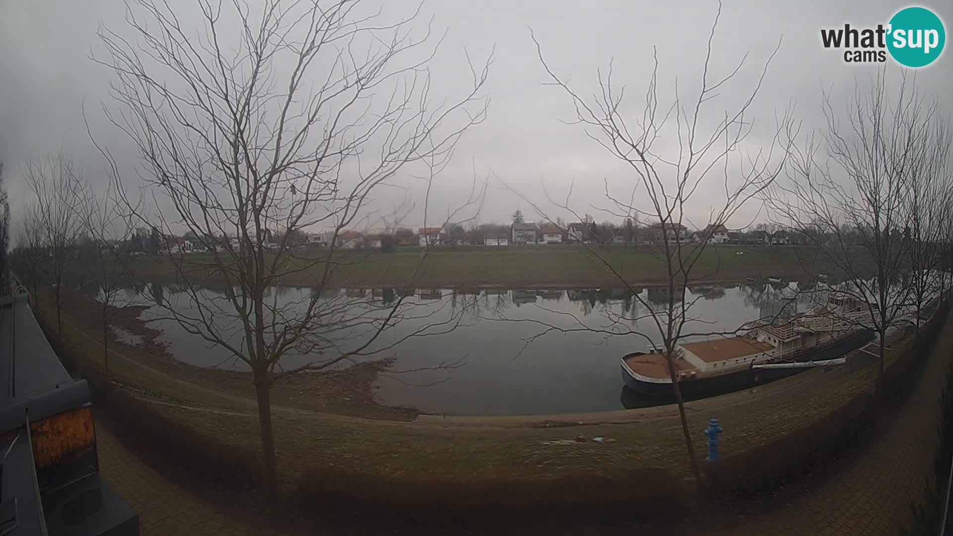 Sisak live webcam Kolpa river view – Croatia