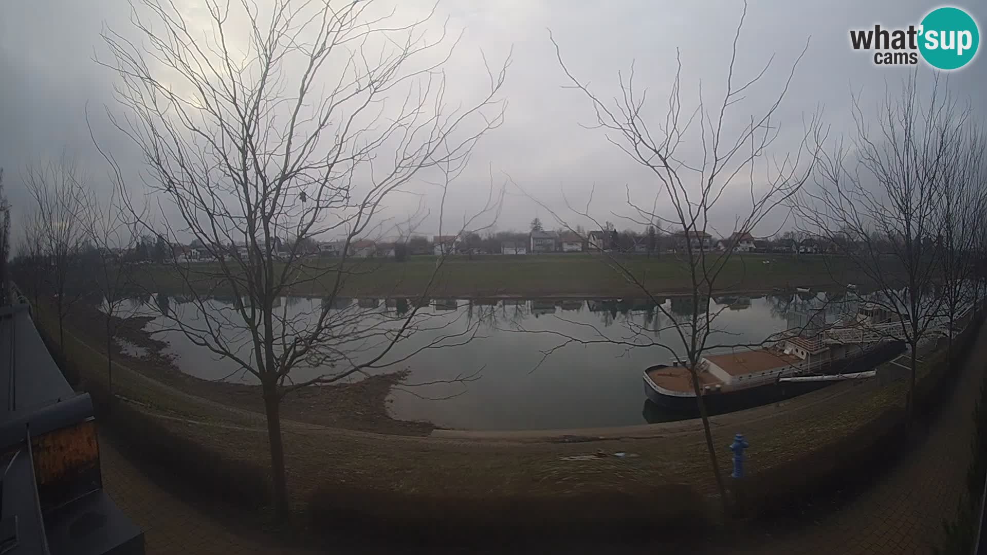 Sisak webcam en direct – vue sur la rivière Kolpa – Croatie