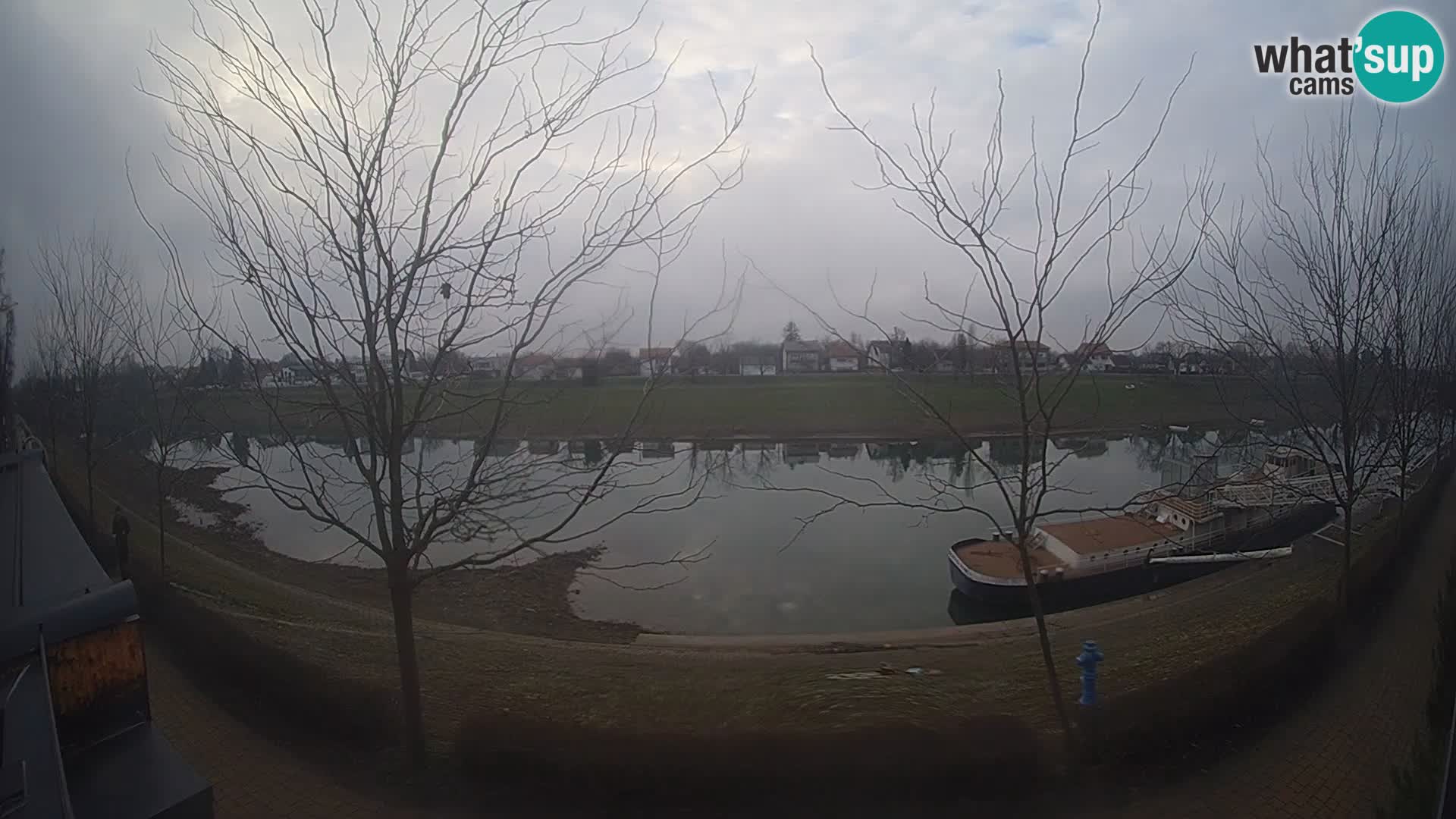 Sisak Live-Webcam Blick auf den Fluss Kolpa – Kroatien