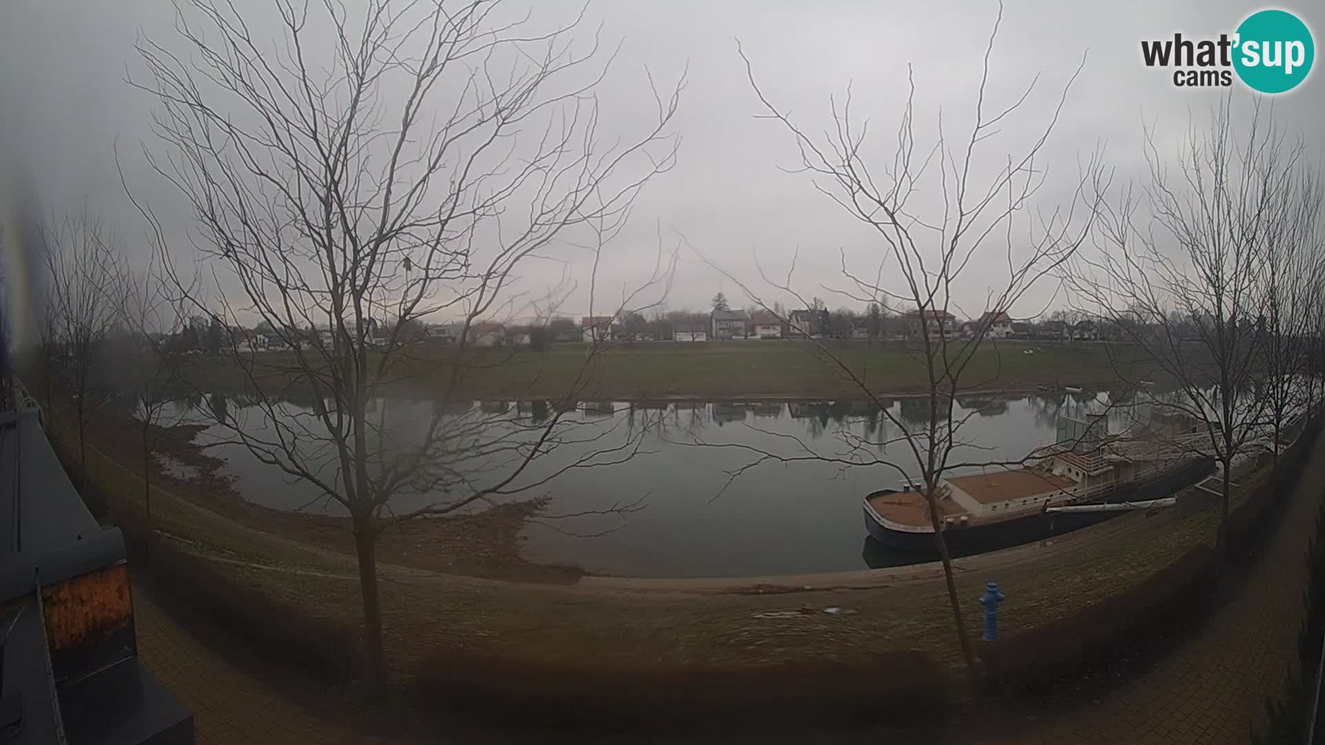 Sisak Live-Webcam Blick auf den Fluss Kolpa – Kroatien