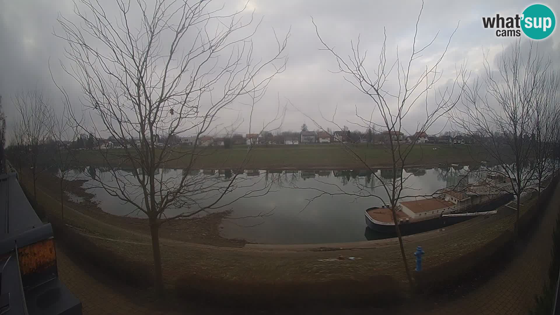 Sisak live webcam – vista sul fiume Kolpa – Croazia