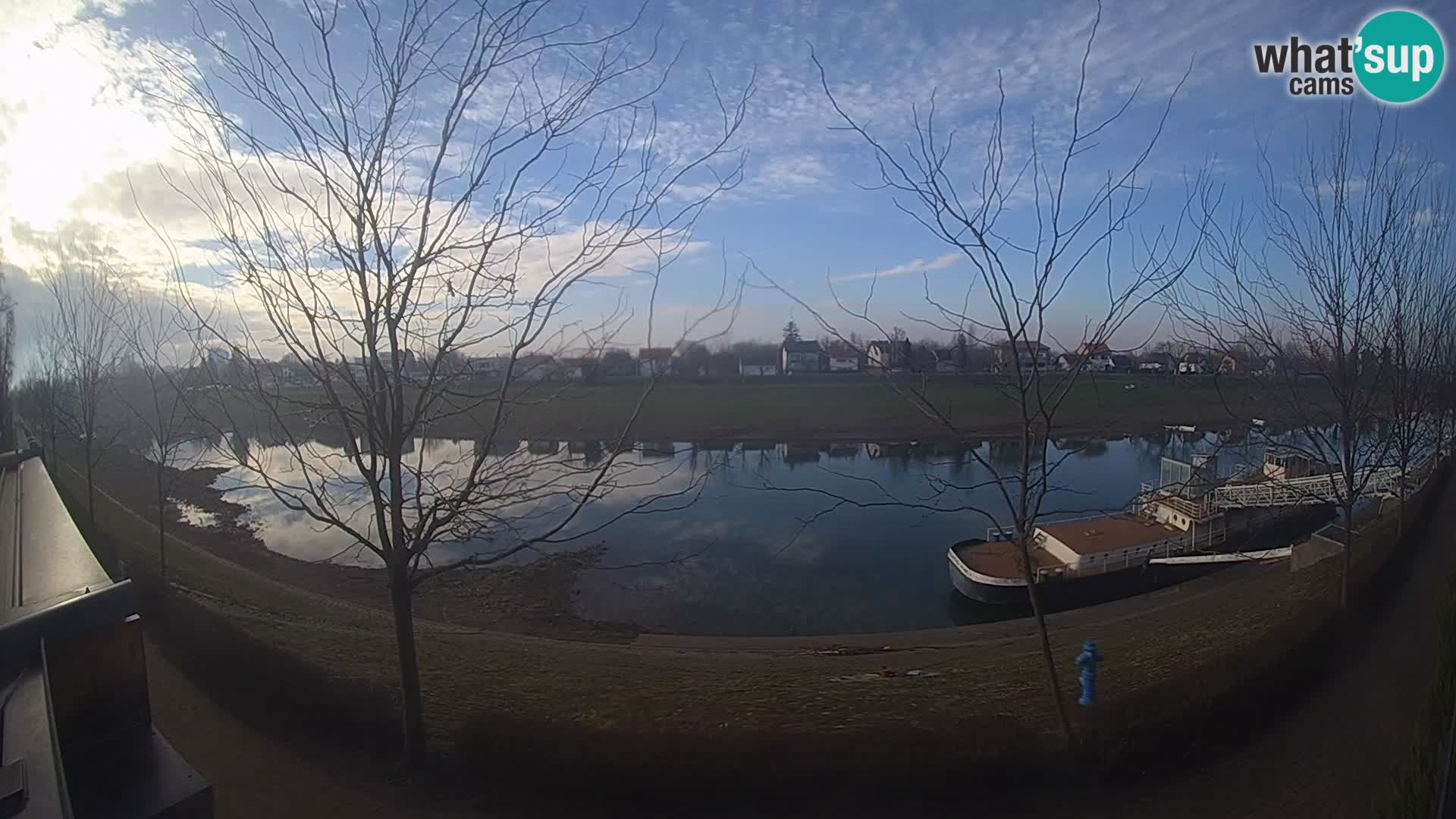 Sisak live webcam Kolpa river view – Croatia