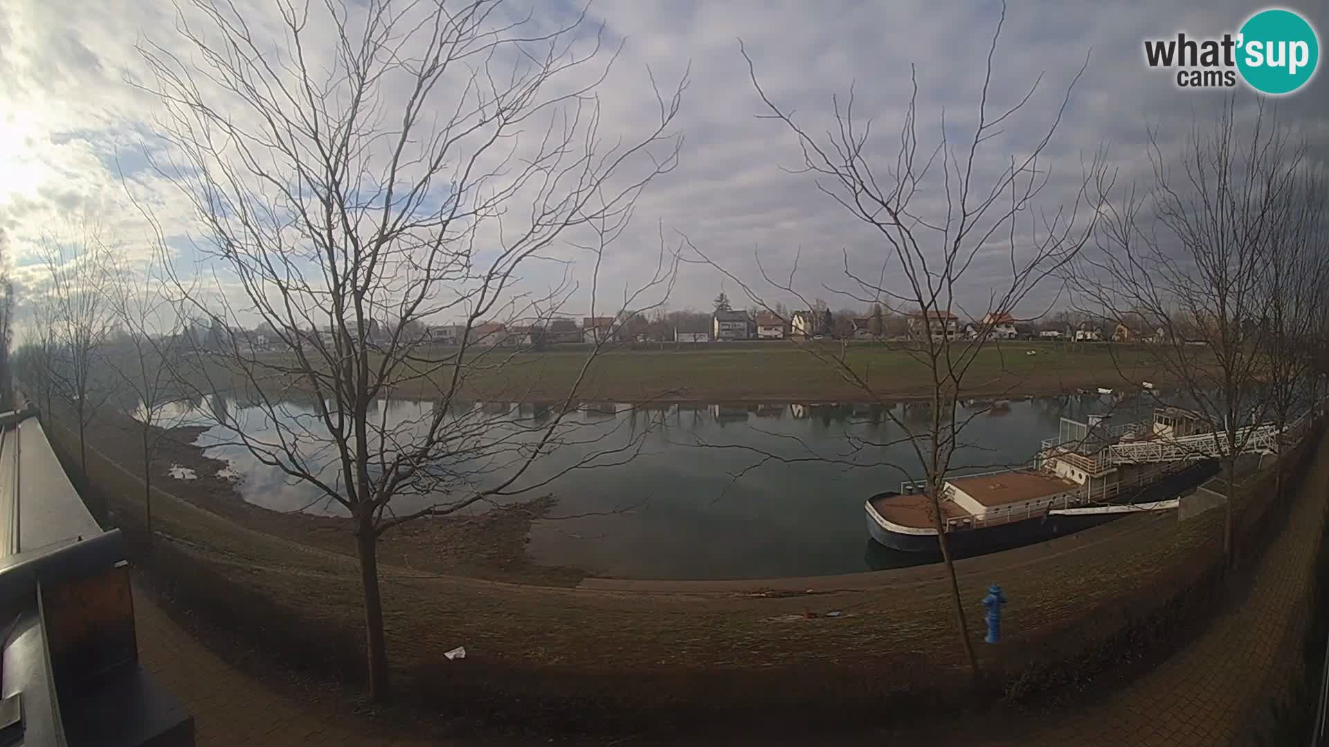 Sisak Live-Webcam Blick auf den Fluss Kolpa – Kroatien