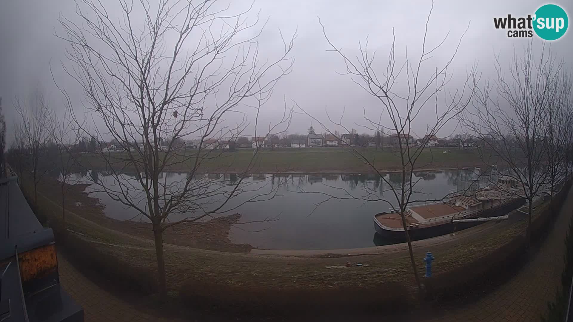 Sisak live webcam – vista sul fiume Kolpa – Croazia