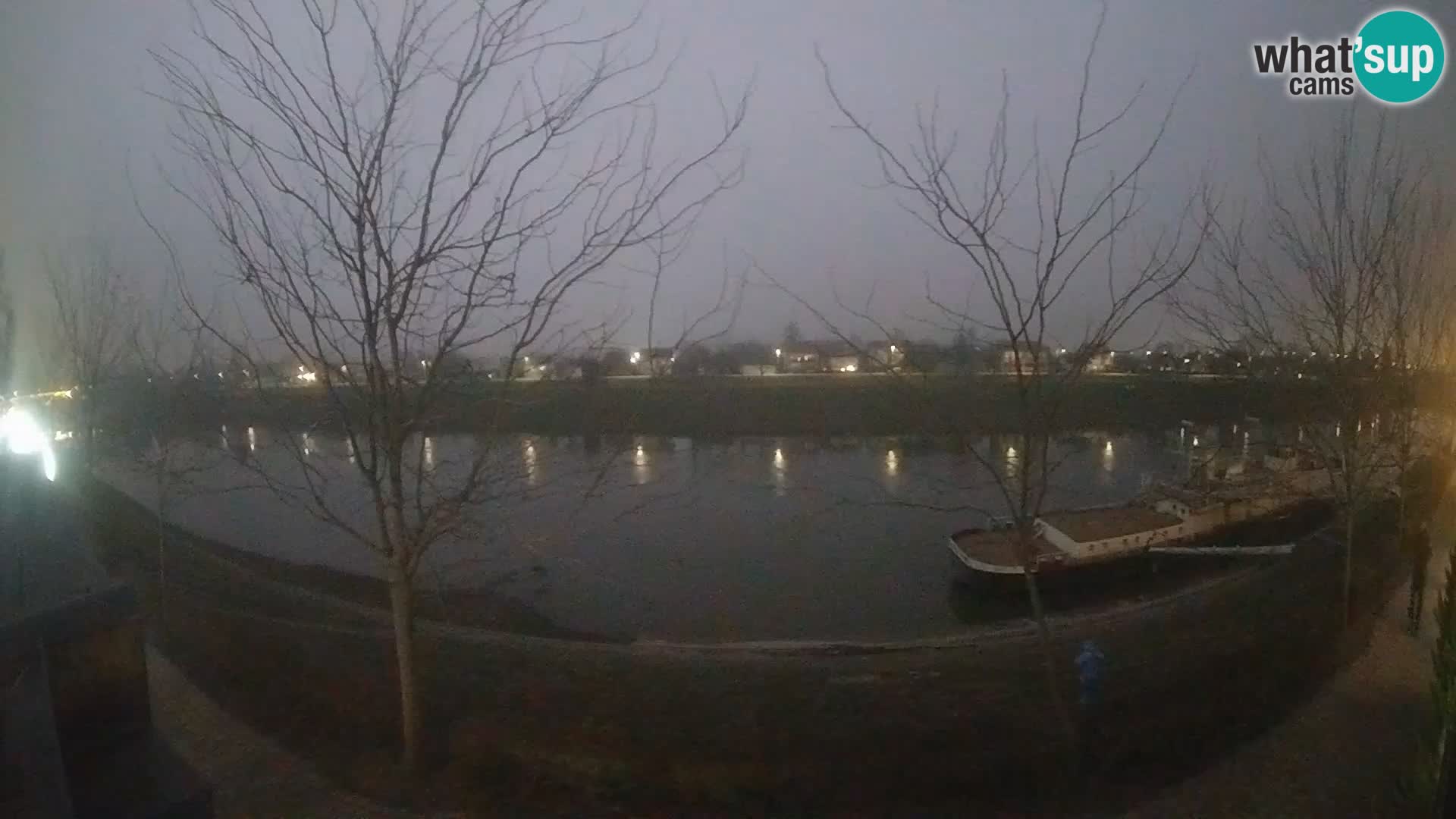 Sisak live webcam Kolpa river view – Croatia