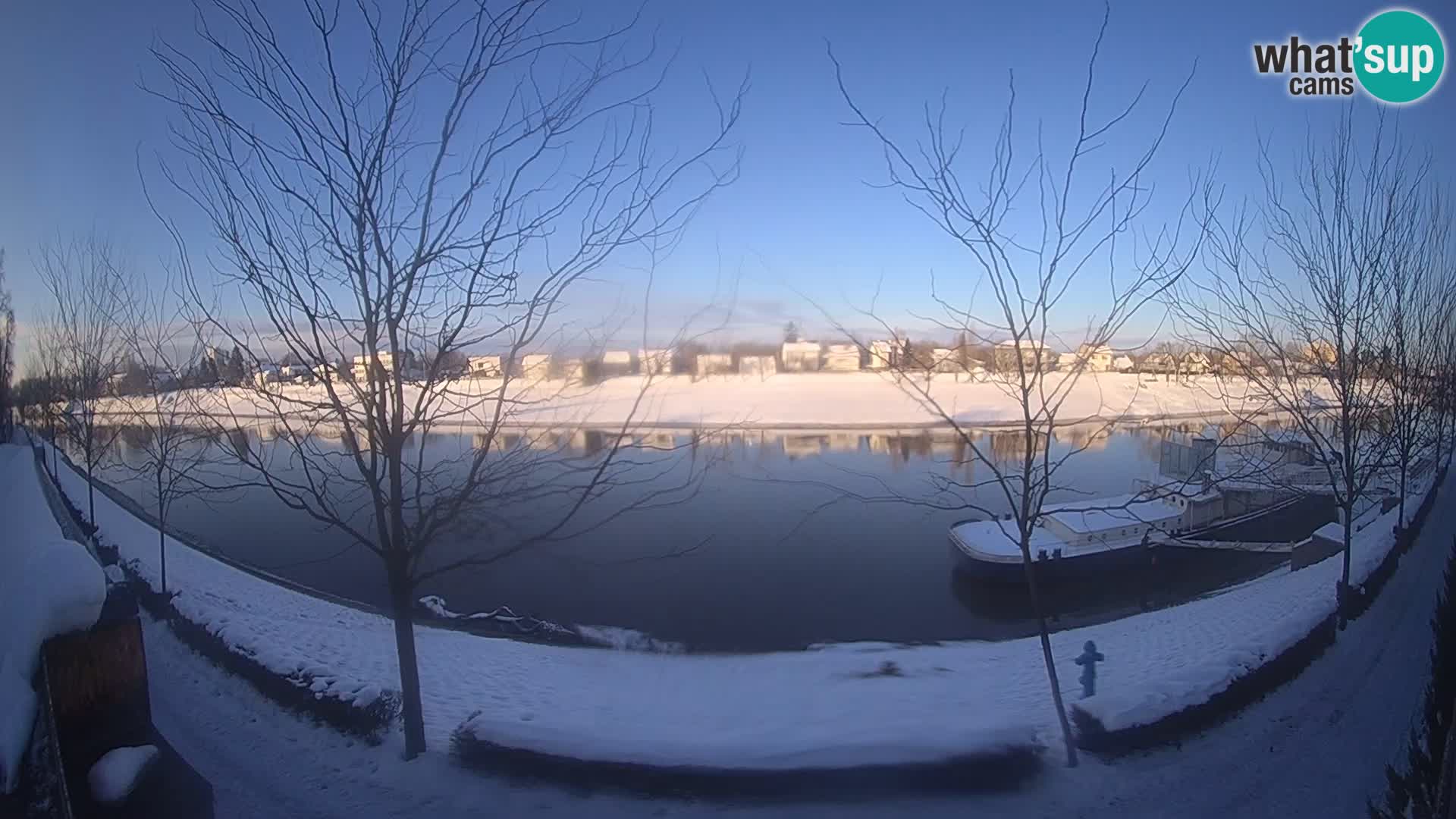 Sisak webcam en direct – vue sur la rivière Kolpa – Croatie