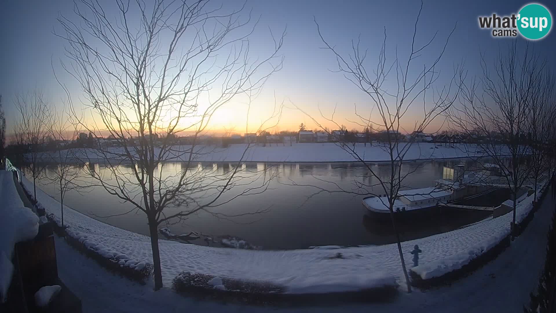 Sisak Live-Webcam Blick auf den Fluss Kolpa – Kroatien