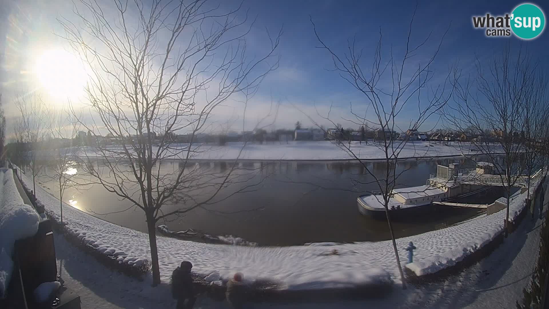 Sisak live webcam Kolpa river view – Croatia