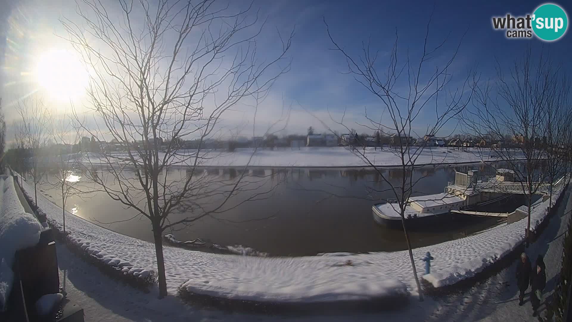 Sisak live webcam Kolpa river view – Croatia