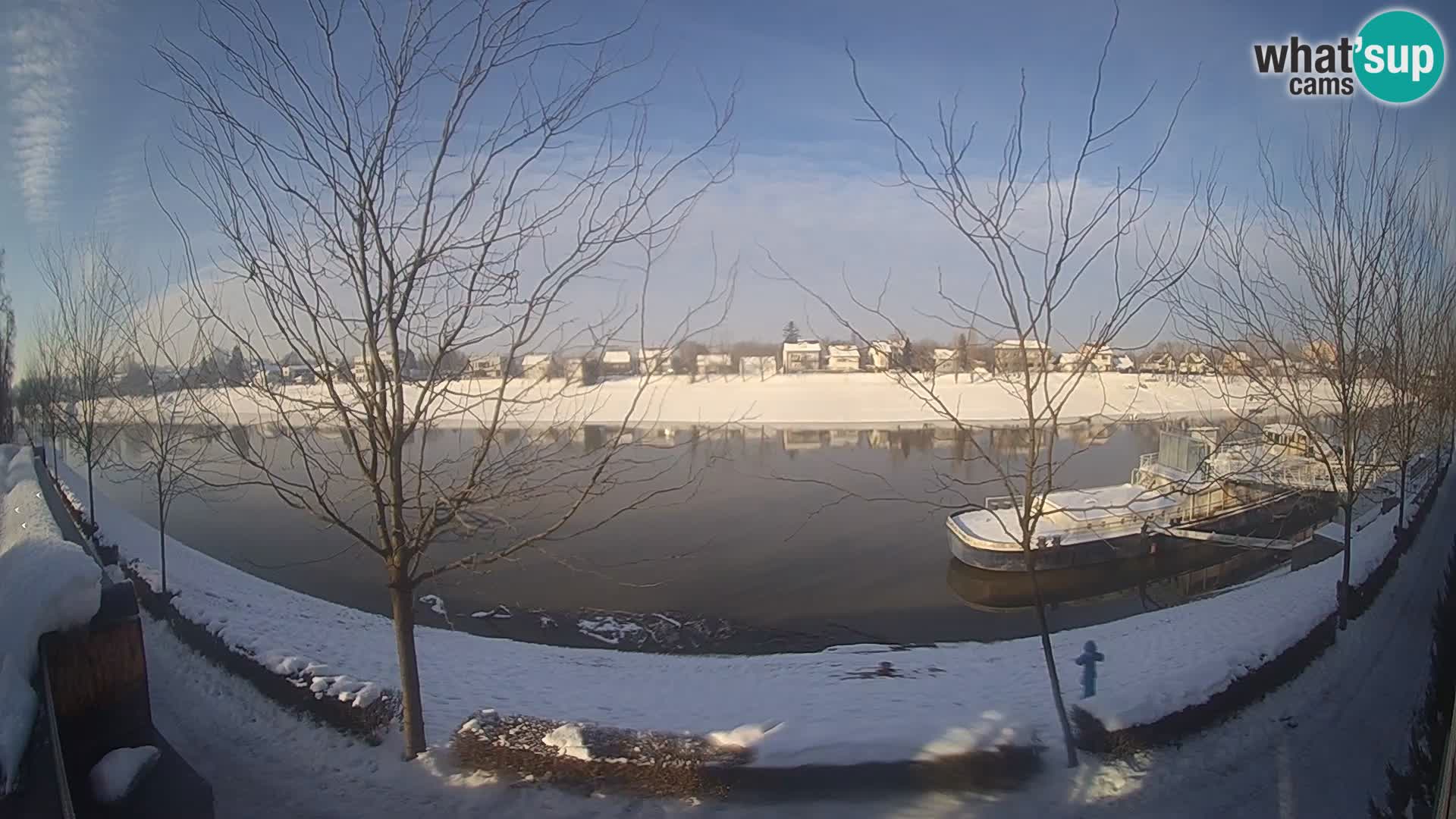 Sisak live webcam – vista sul fiume Kolpa – Croazia