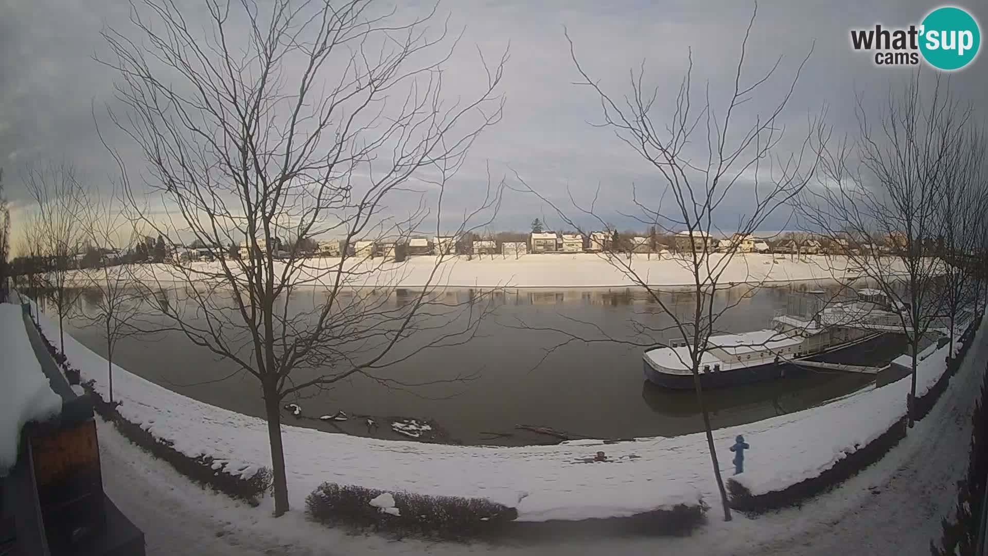 Sisak webcam en direct – vue sur la rivière Kolpa – Croatie