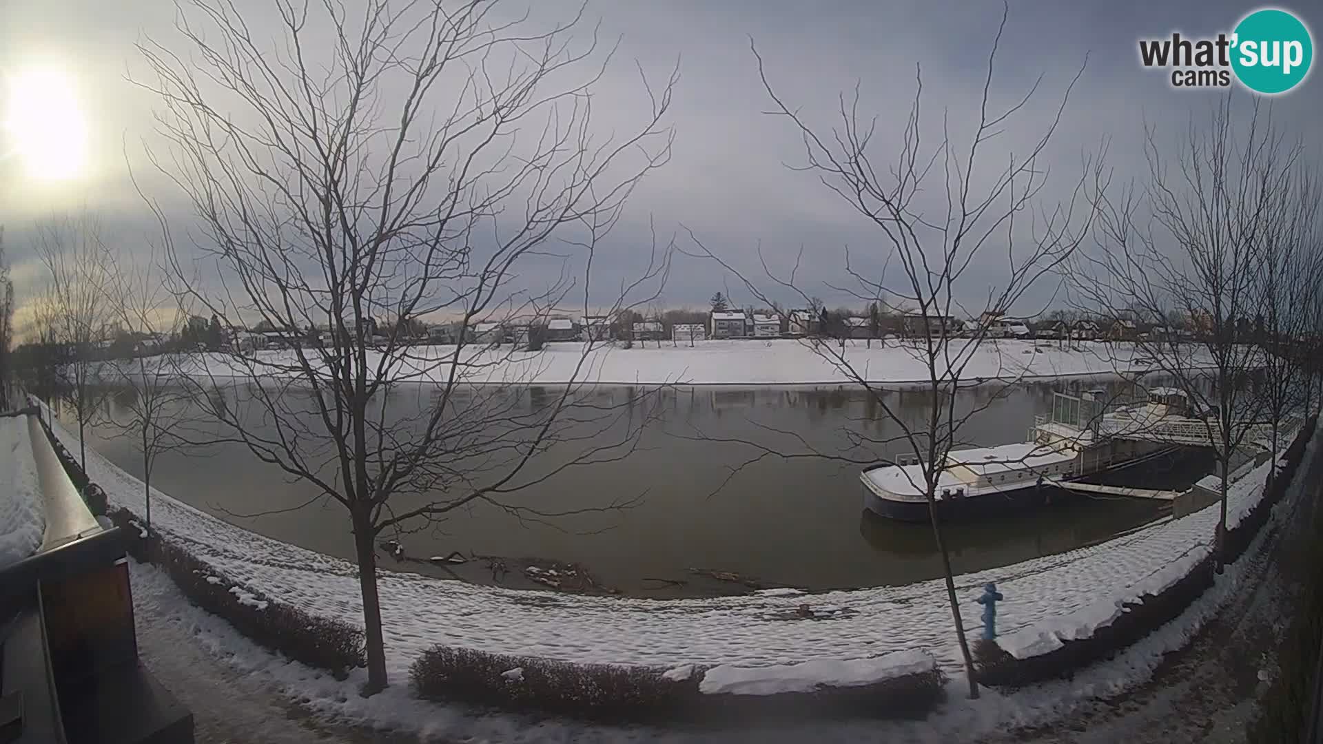 Sisak live webcam Kolpa river view – Croatia