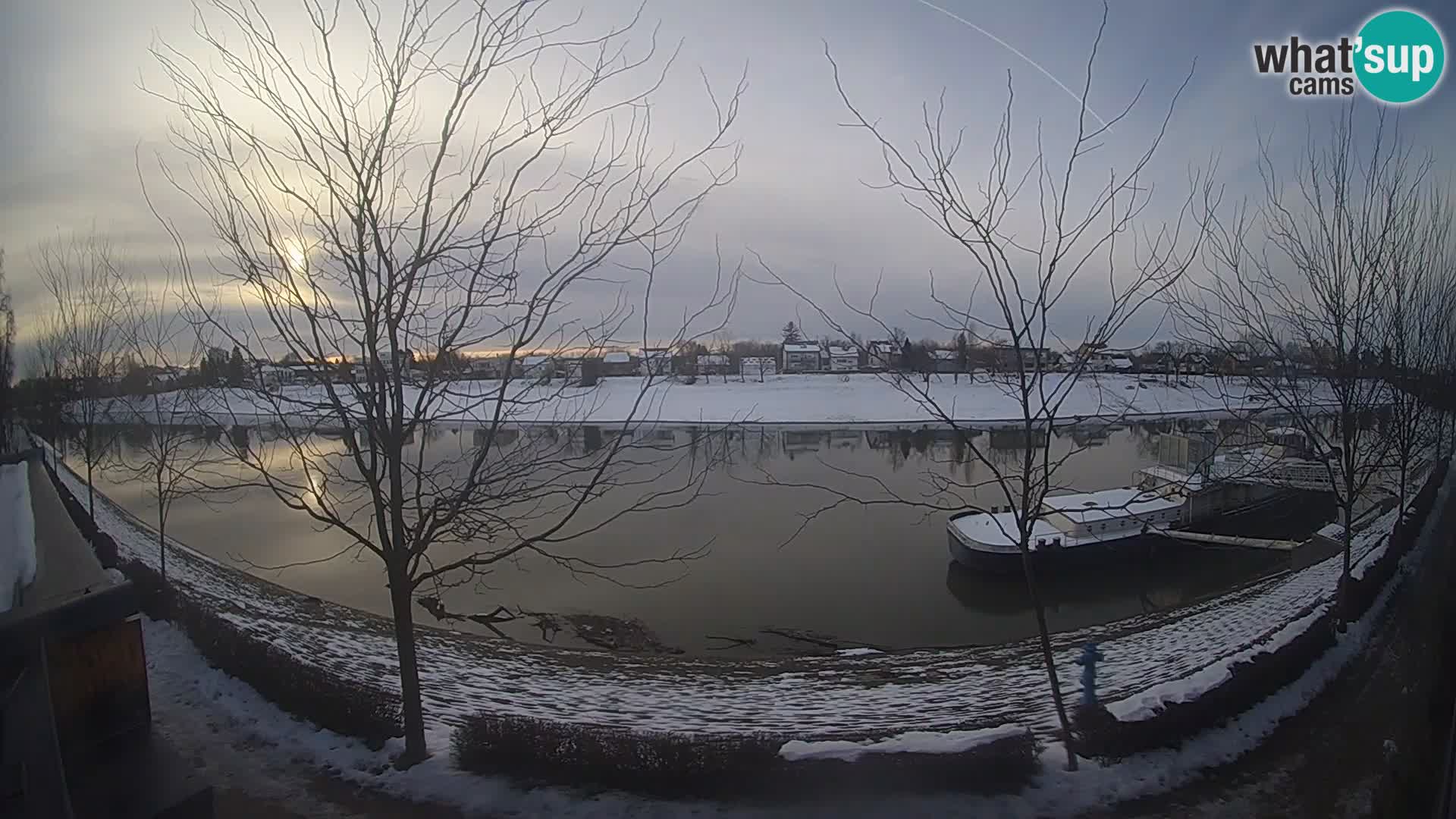 Sisak live webcam – vista sul fiume Kolpa – Croazia