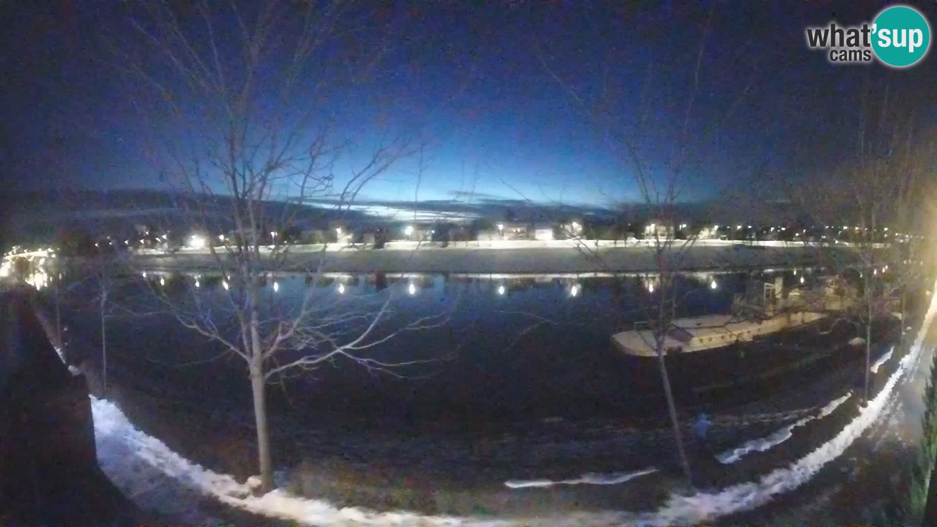 Sisak Live-Webcam Blick auf den Fluss Kolpa – Kroatien