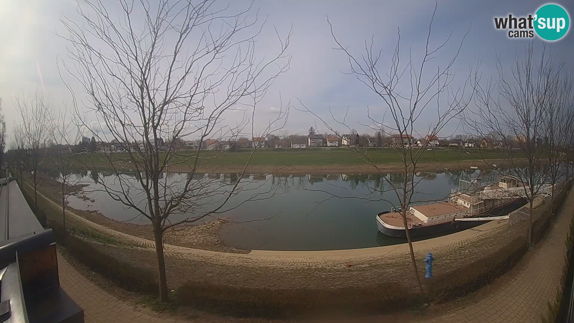 Sisak live webcam pogled na reku Kolpu