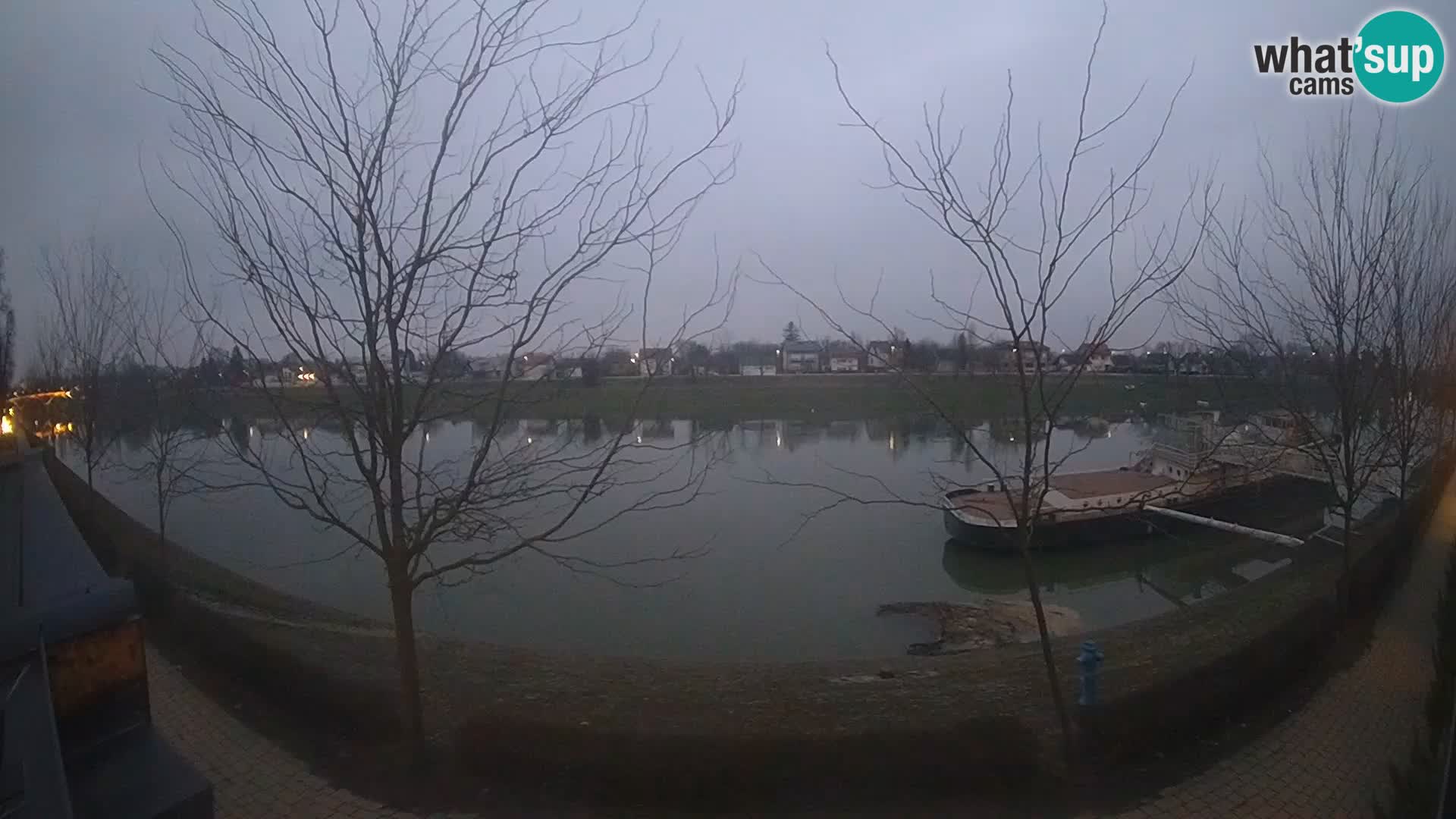 Sisak live webcam Kolpa river view – Croatia