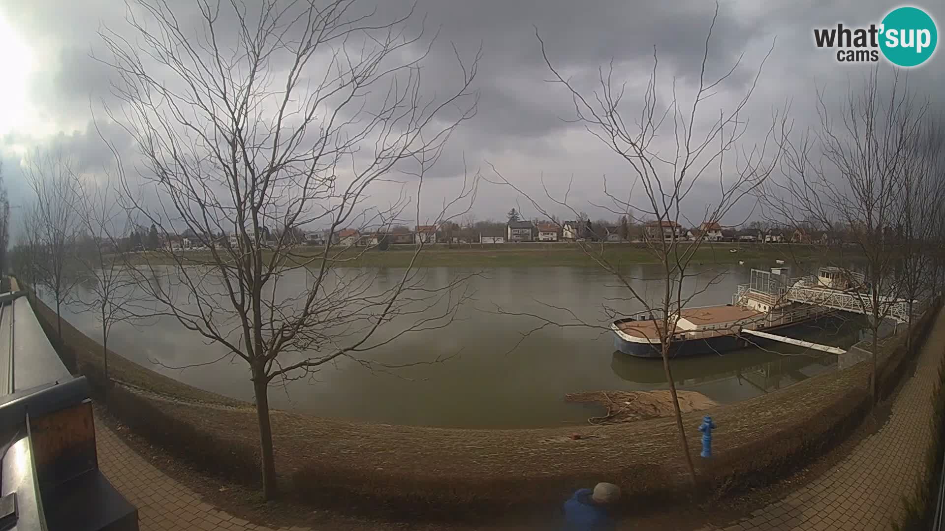 Sisak webcam en vivo Kolpa river view – Croacia