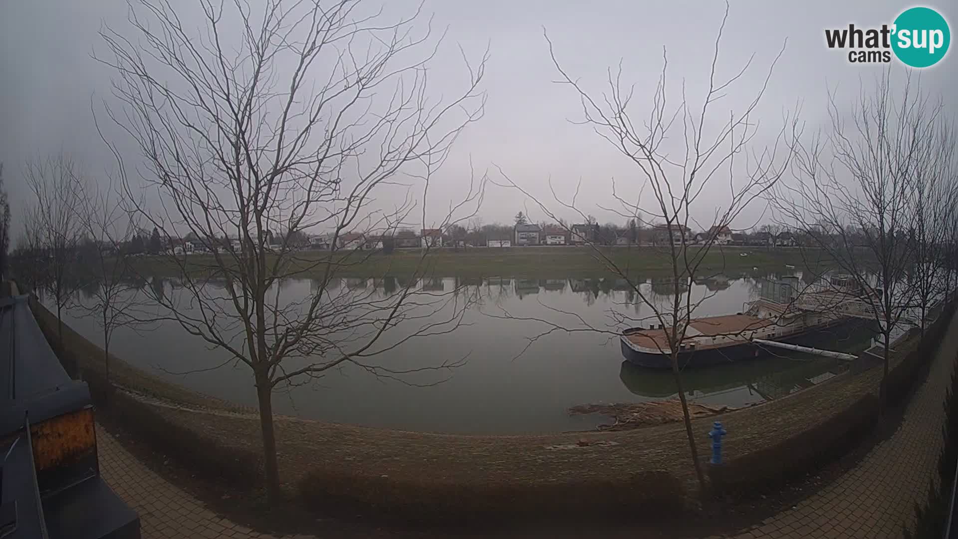 Sisak live webcam – vista sul fiume Kolpa – Croazia