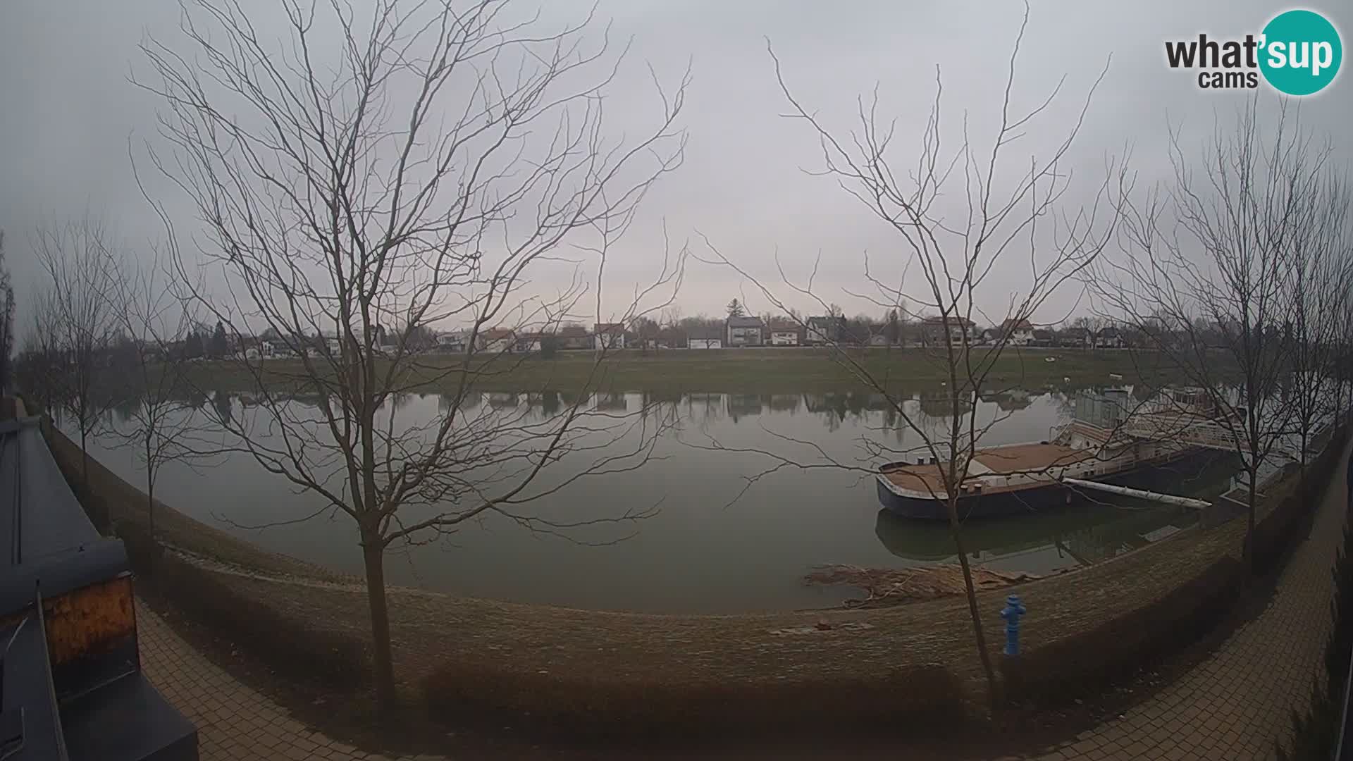 Sisak Live-Webcam Blick auf den Fluss Kolpa – Kroatien