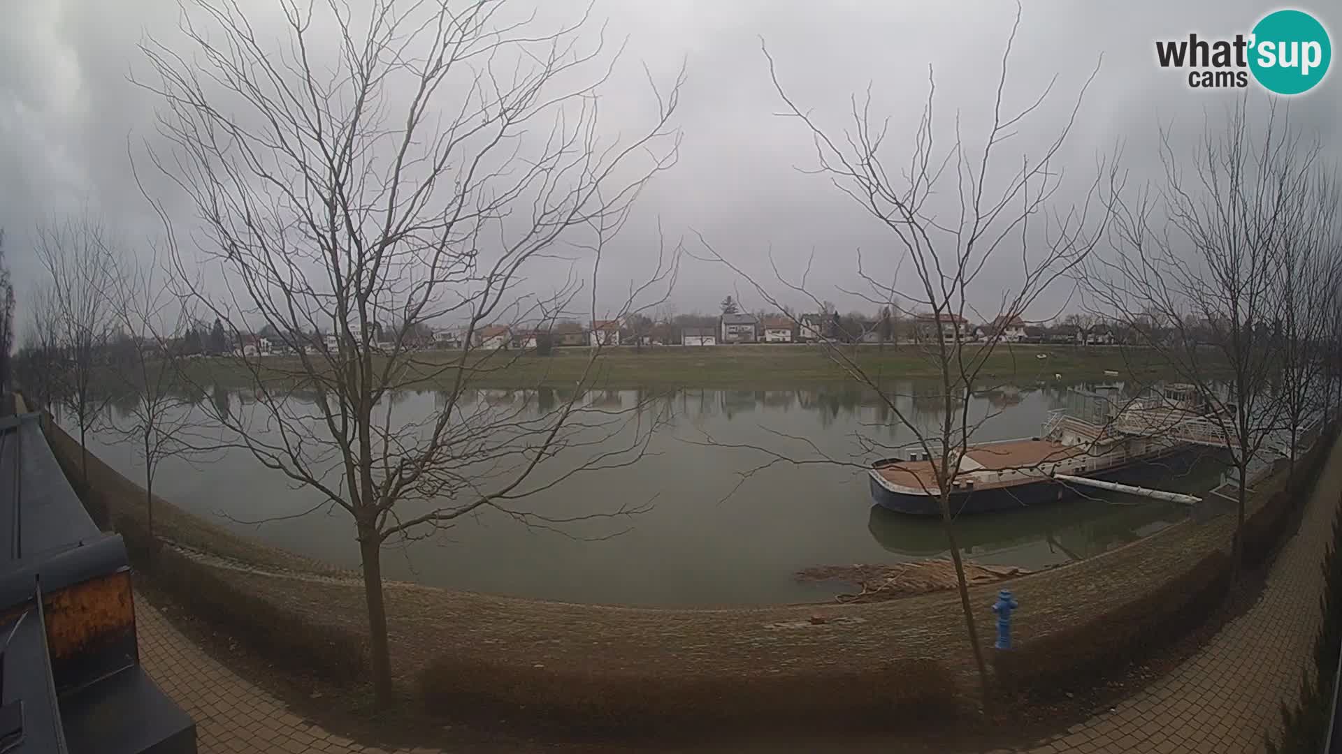Sisak Live-Webcam Blick auf den Fluss Kolpa – Kroatien