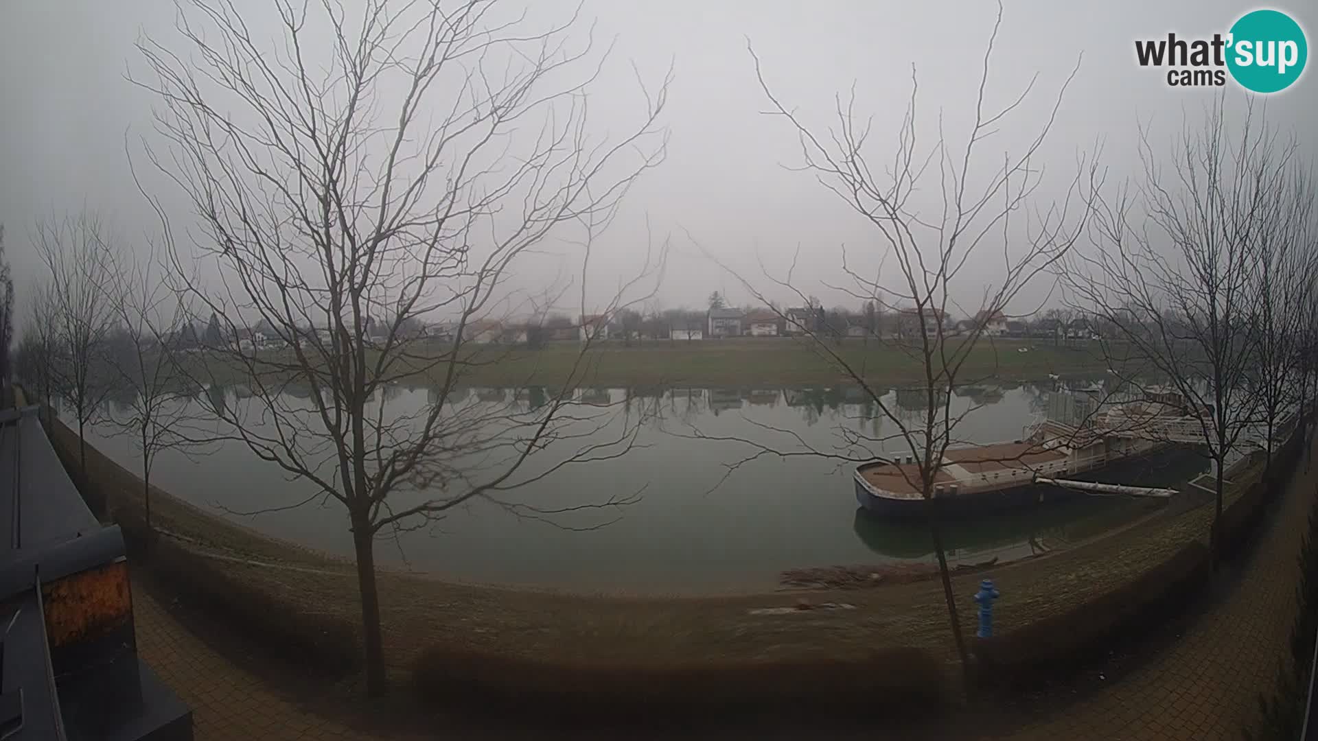 Sisak live webcam – vista sul fiume Kolpa – Croazia