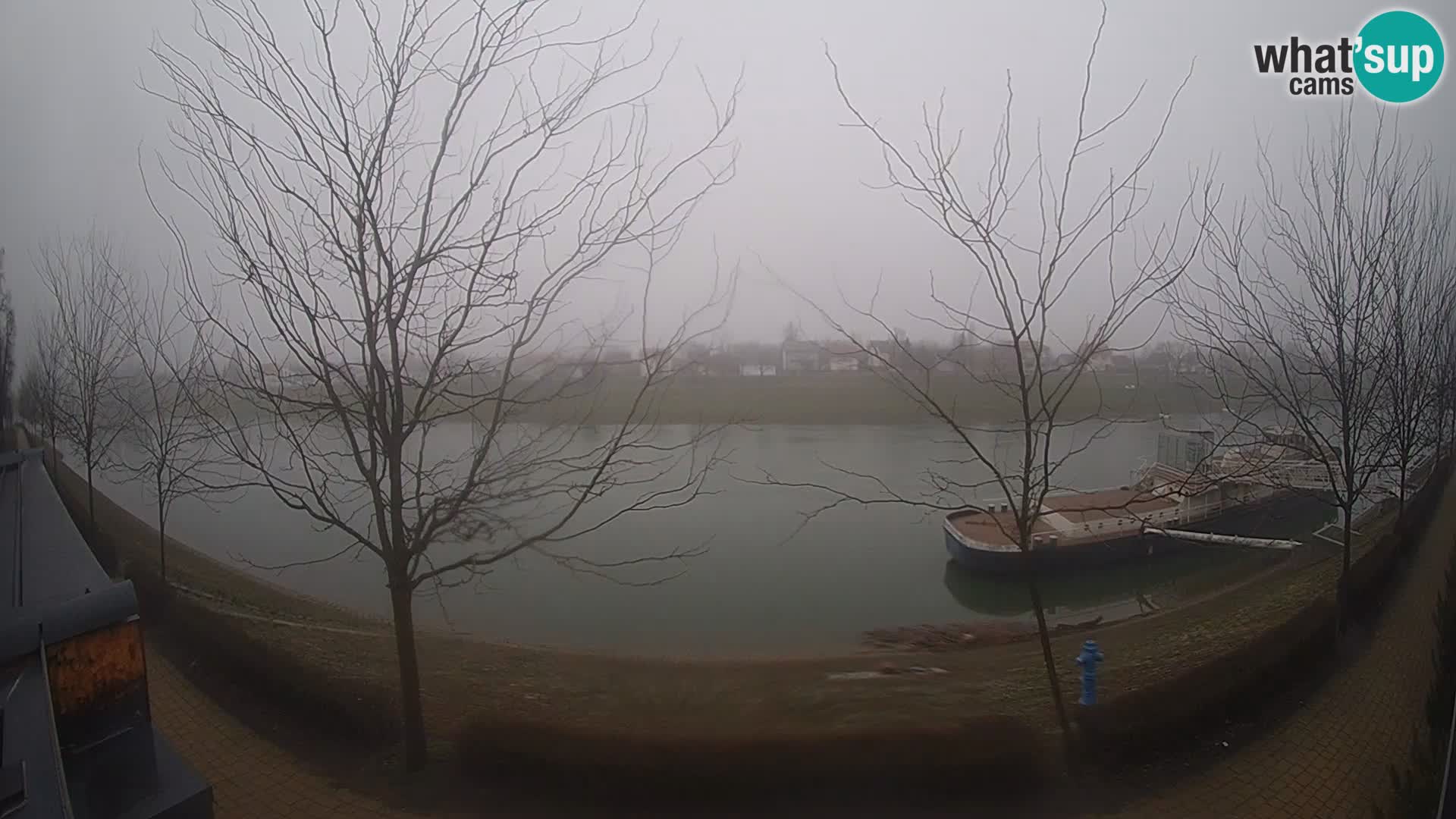 Sisak live webcam Kolpa river view – Croatia