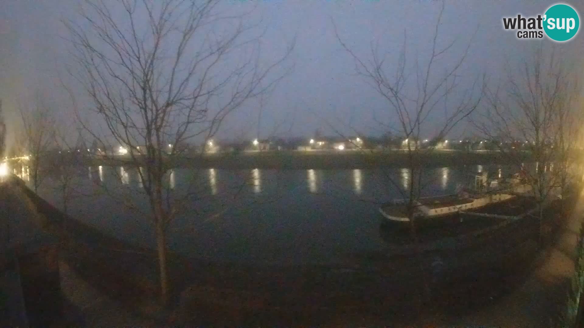 Sisak live webcam – vista sul fiume Kolpa – Croazia
