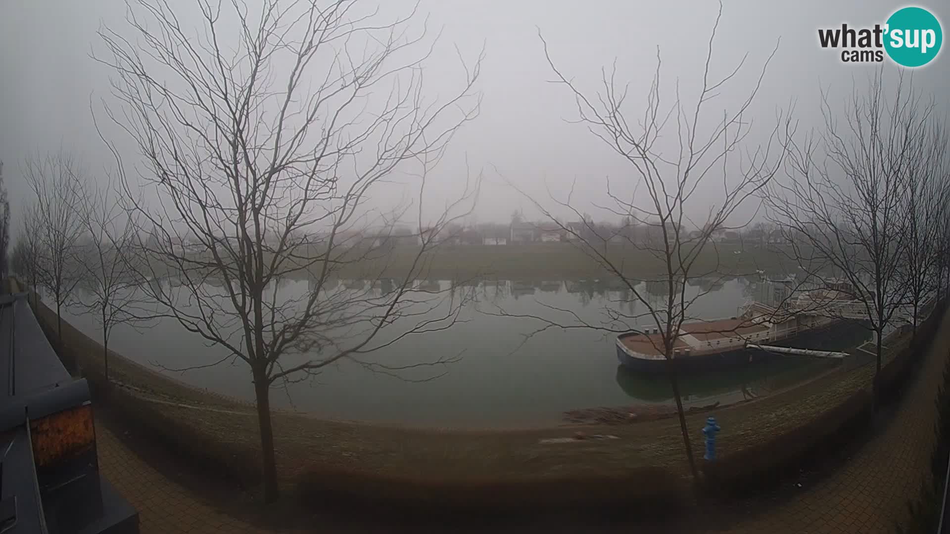 Sisak webcam en direct – vue sur la rivière Kolpa – Croatie
