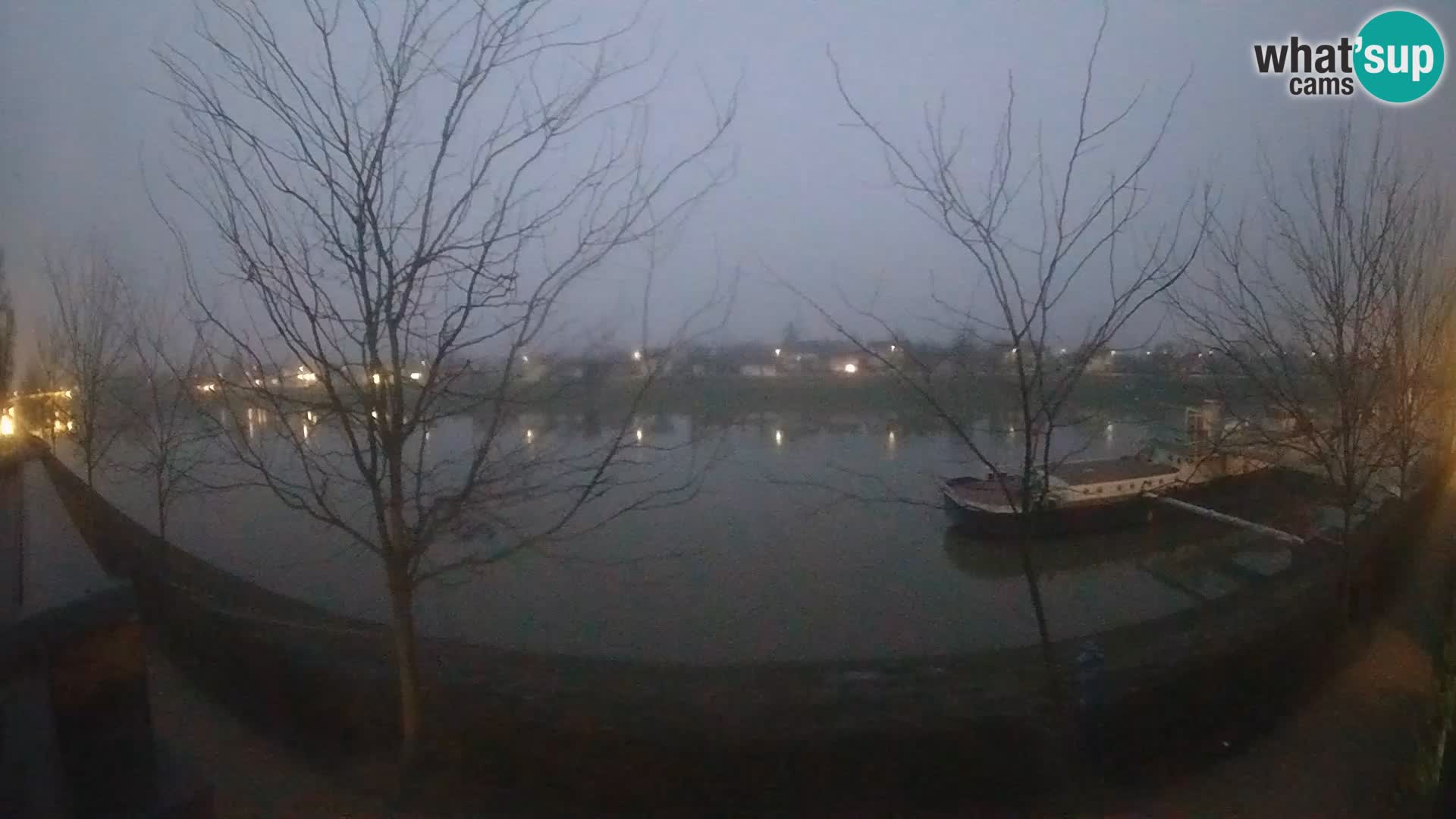 Sisak webcam en direct – vue sur la rivière Kolpa – Croatie