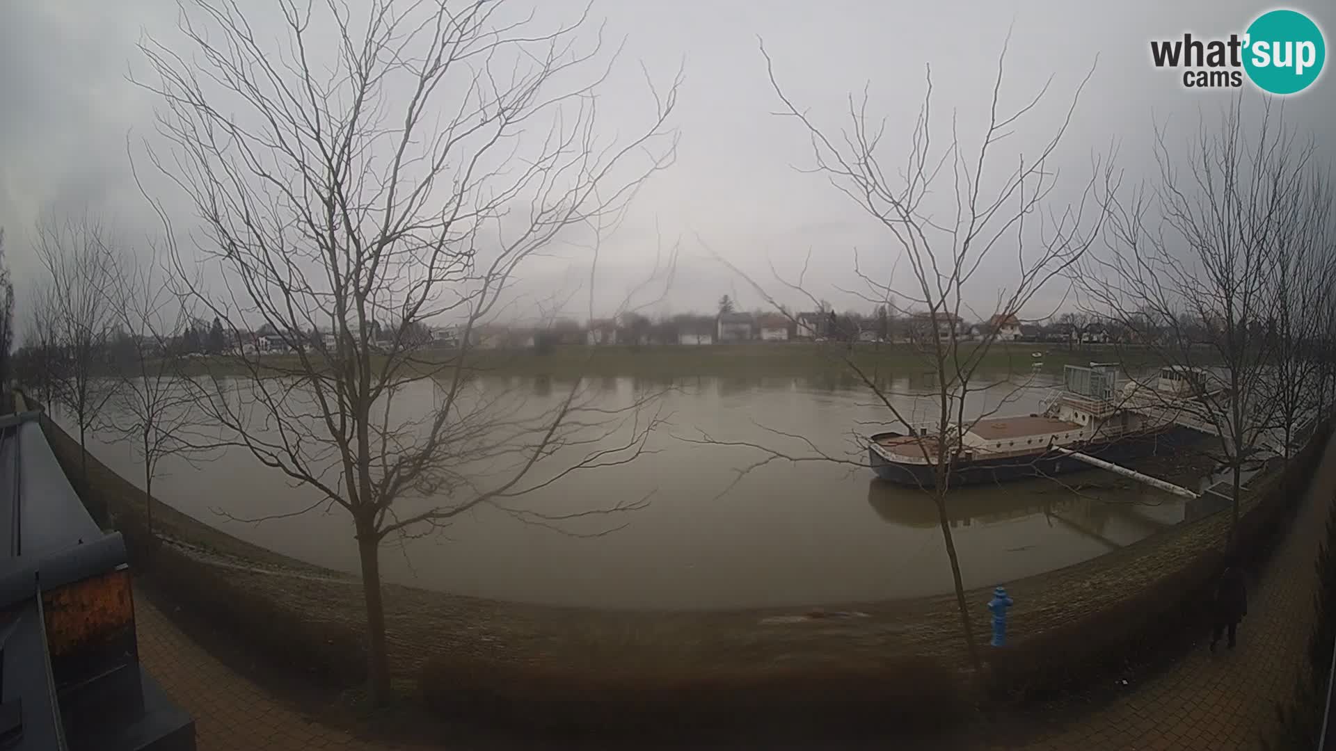 Sisak live webcam pogled na reku Kolpu