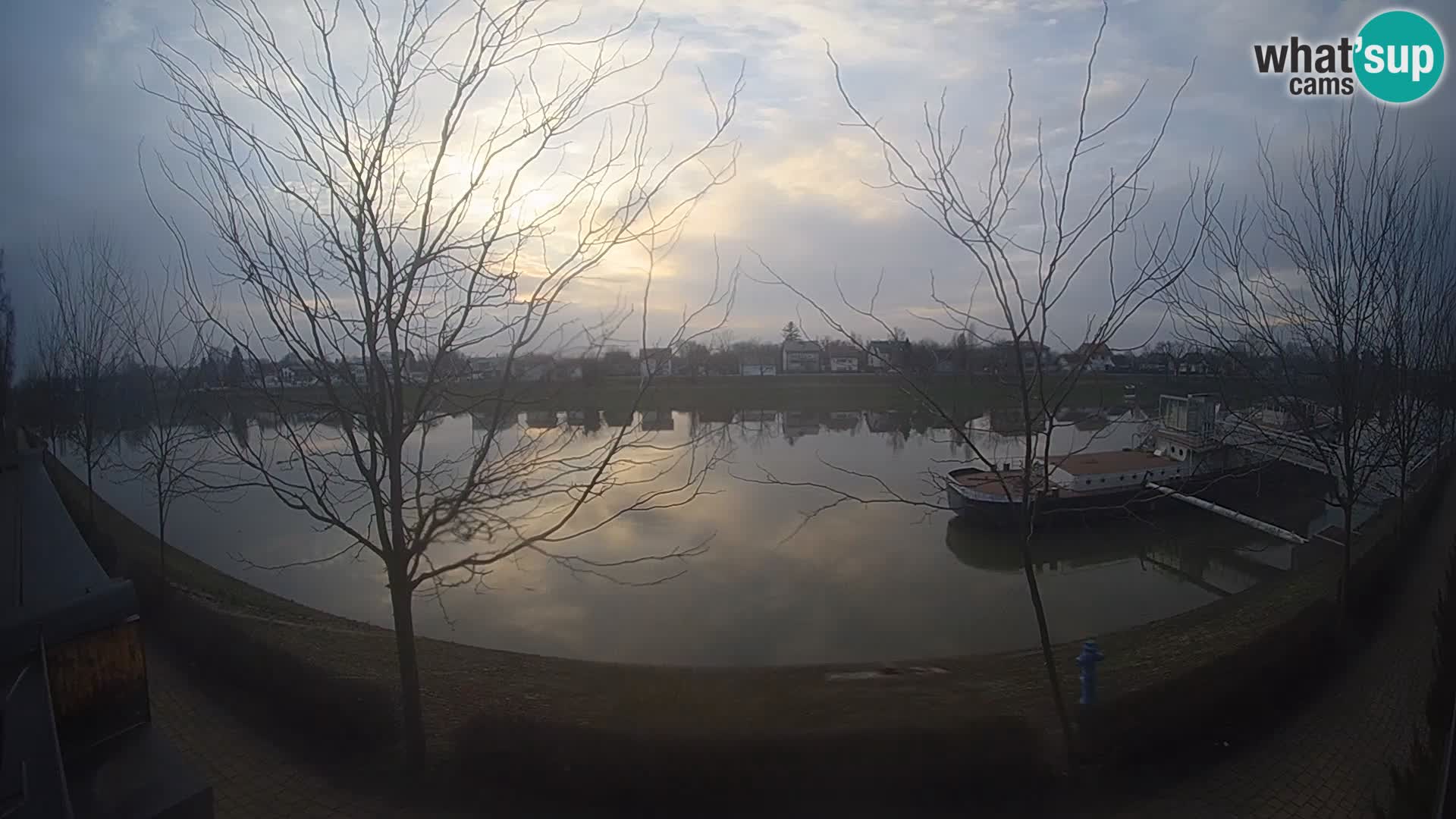 Sisak live webcam – vista sul fiume Kolpa – Croazia
