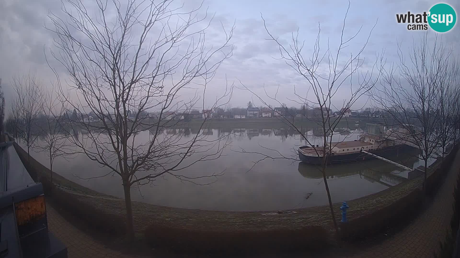 Sisak Live-Webcam Blick auf den Fluss Kolpa – Kroatien