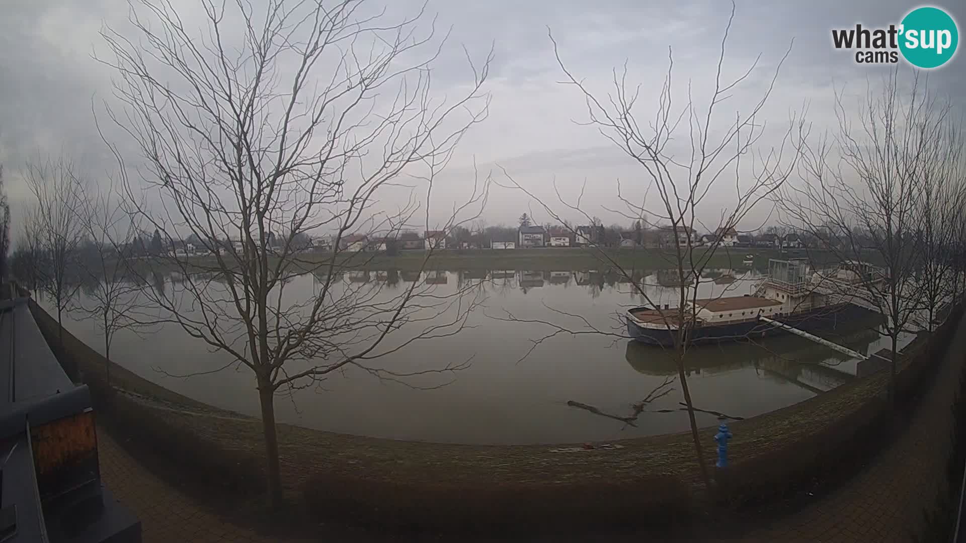 Sisak live webcam Kolpa river view – Croatia