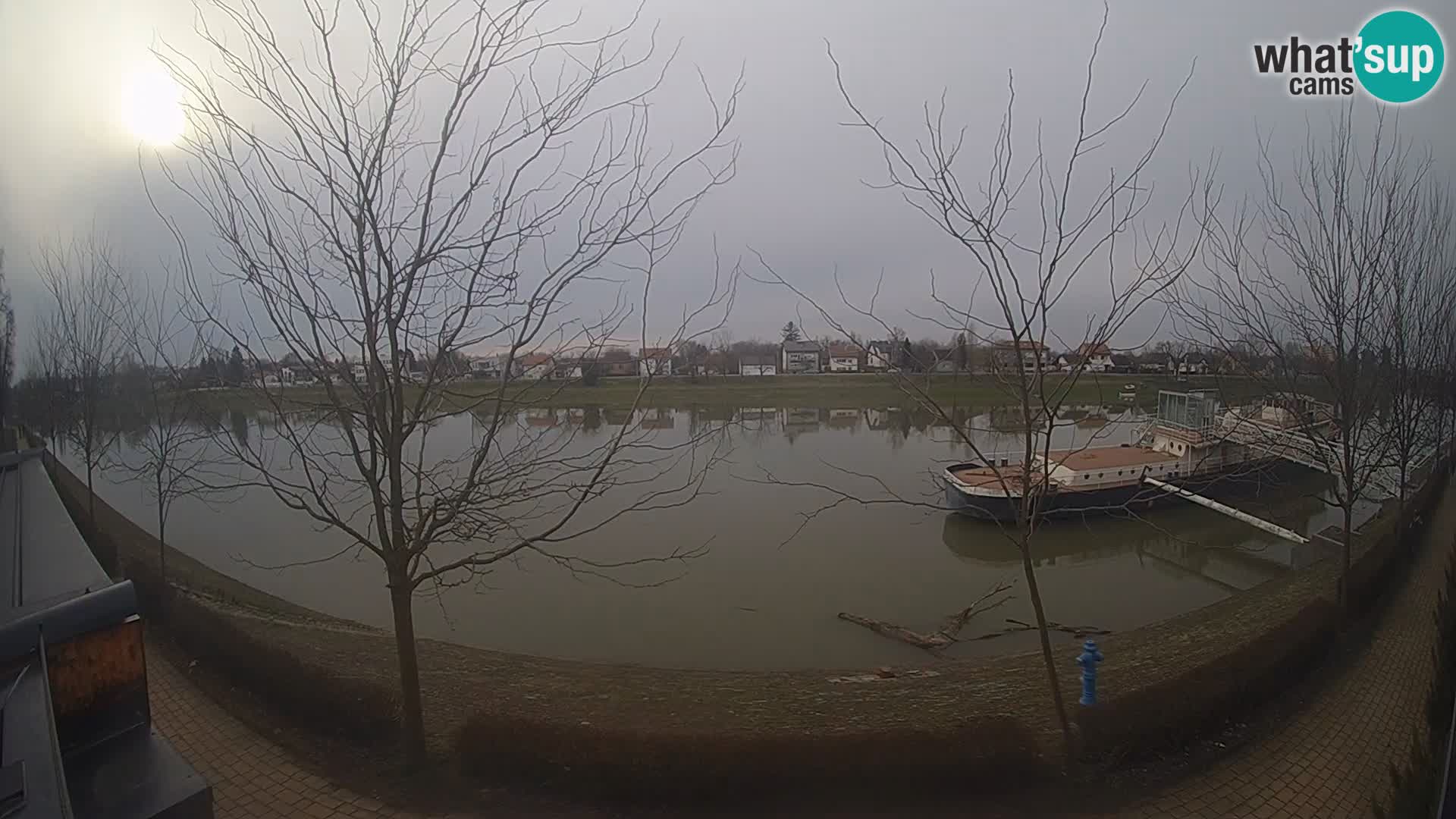 Sisak live webcam – vista sul fiume Kolpa – Croazia