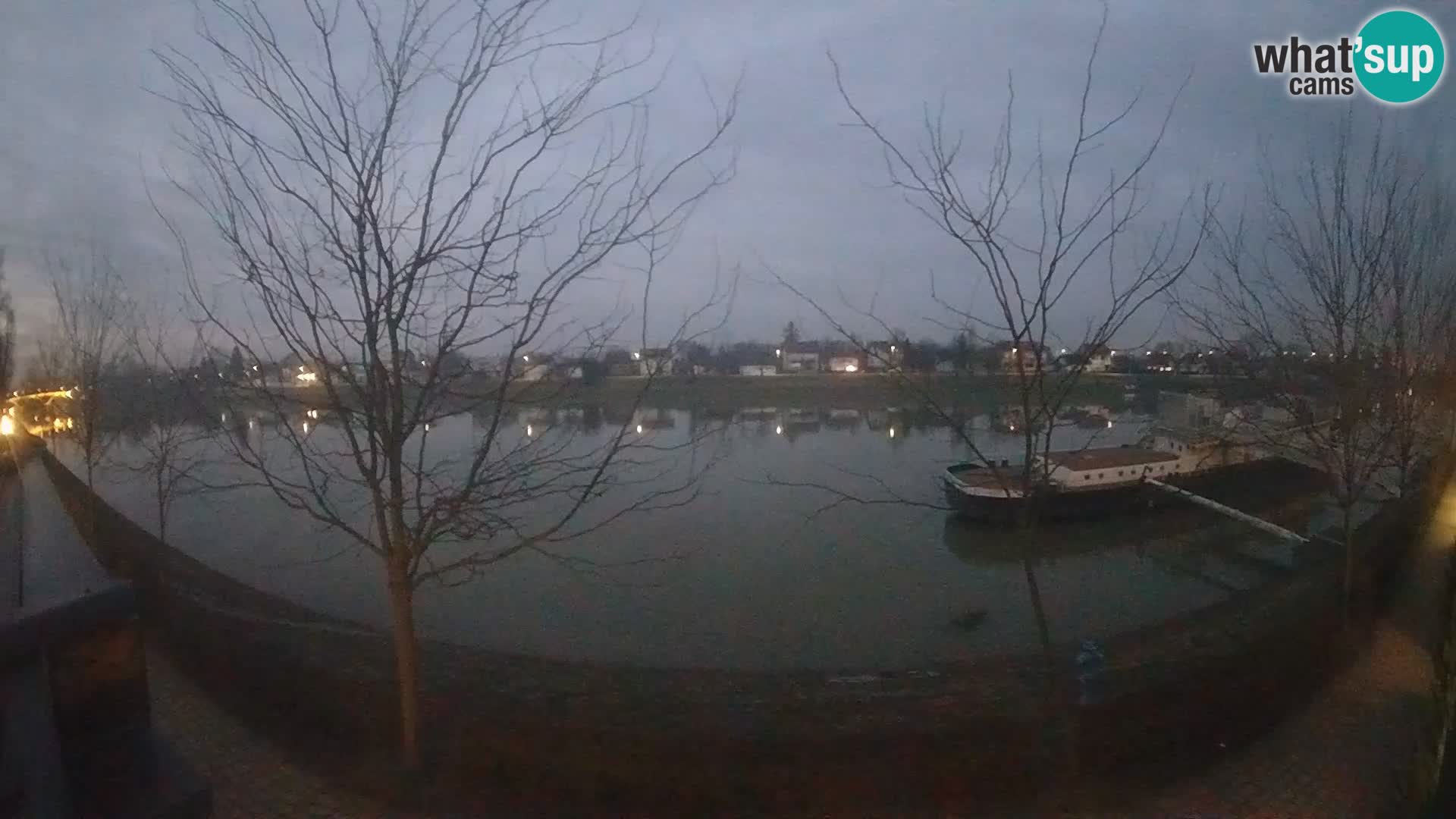 Sisak live webcam Kolpa river view – Croatia