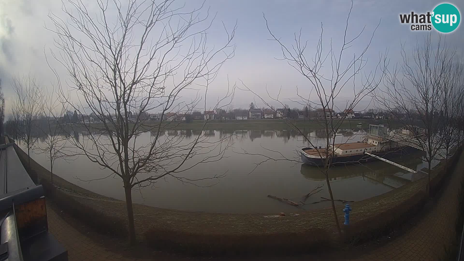 Sisak live webcam Kolpa river view – Croatia